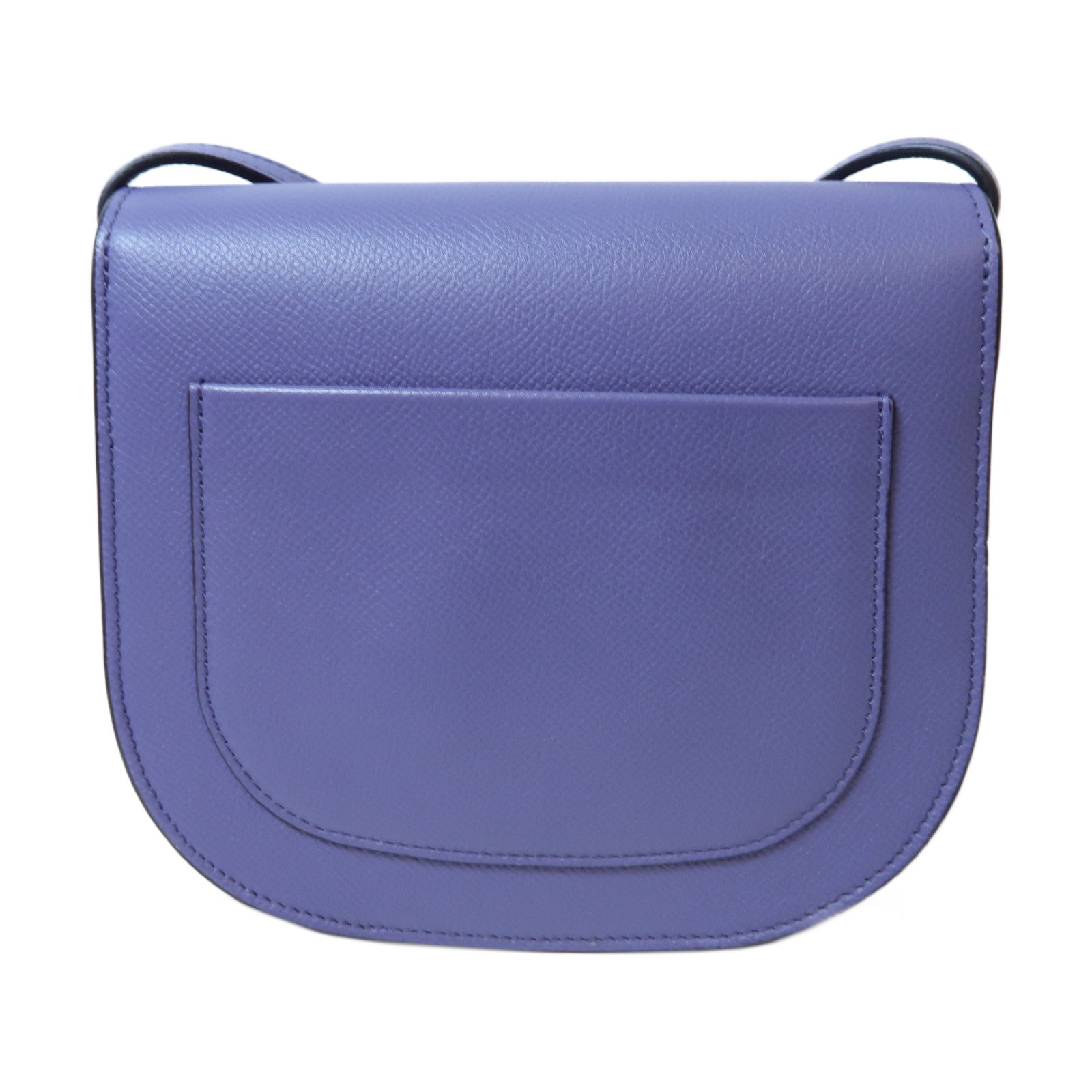 CELINE 牛皮皮革Shoulder Bag銀扣肩背袋紫色