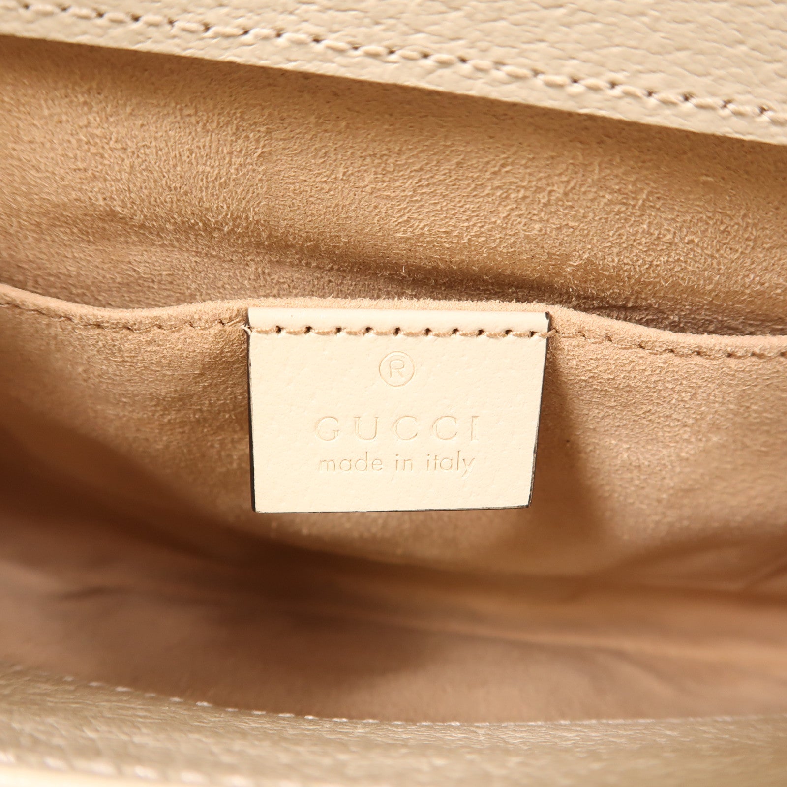 GUCCI 塗層帆布Ophidia GG金扣鏈帶肩背袋