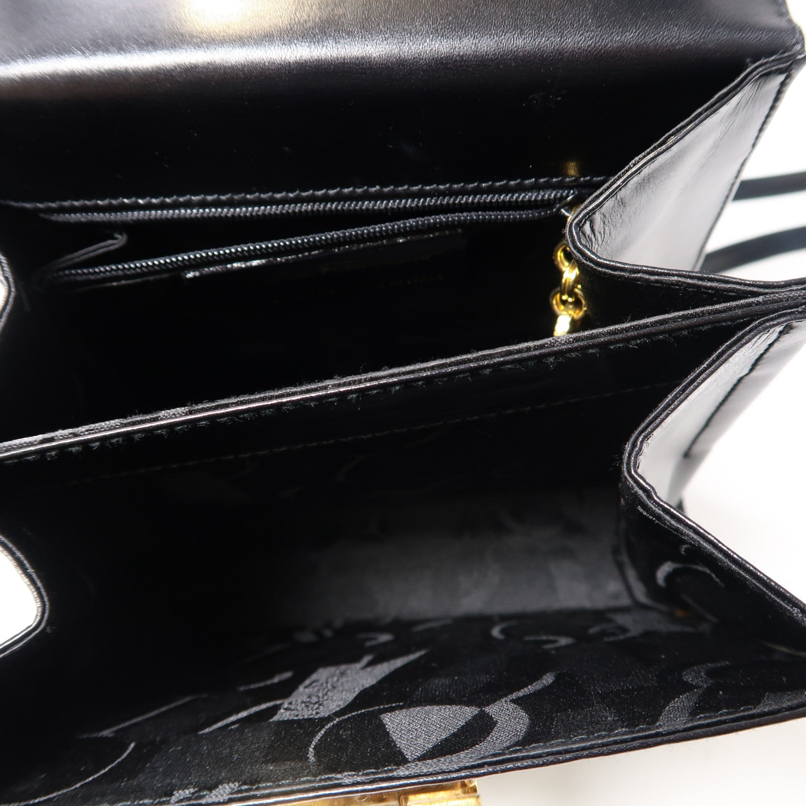 Salvatore Ferragamo 牛皮皮革Small Top Handle金扣手挽肩背兩用袋黑色