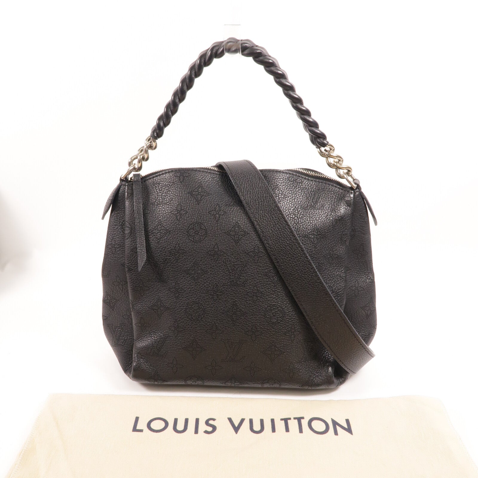 LOUIS VUITTON Monogram Mahina Babylone Chain BB手挽肩背兩用袋