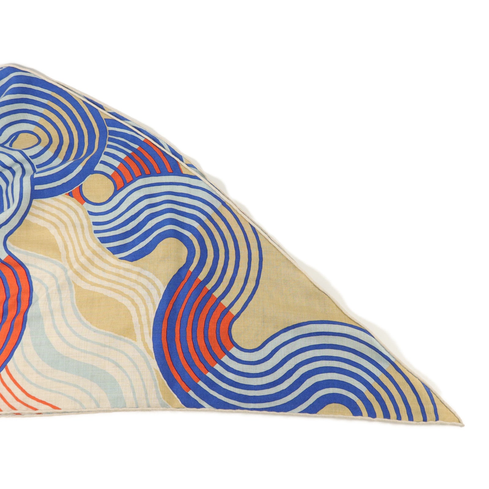 HERMES 羊絨/絲質Giant Triangle Scarf絲巾