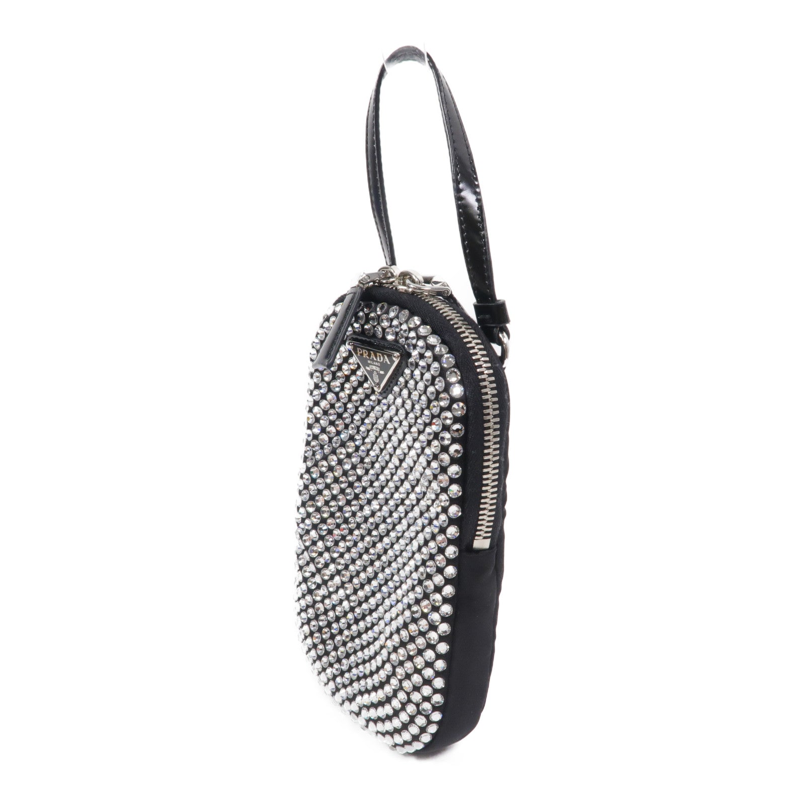 PRADA 尼龍/水晶Shoulder Bag手挽肩背兩用袋