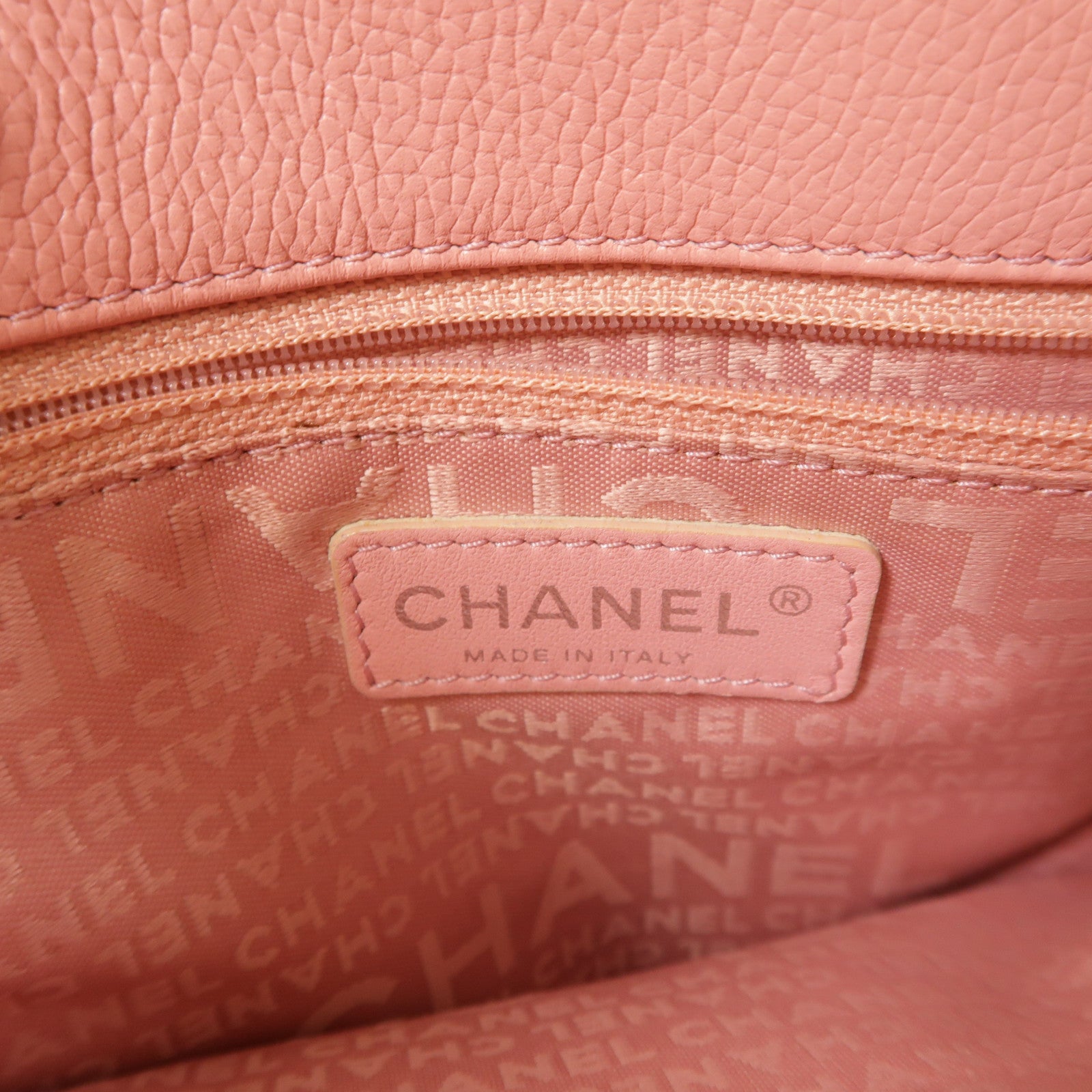 CHANEL CC SHW 2.55 Totebag Leather Pink