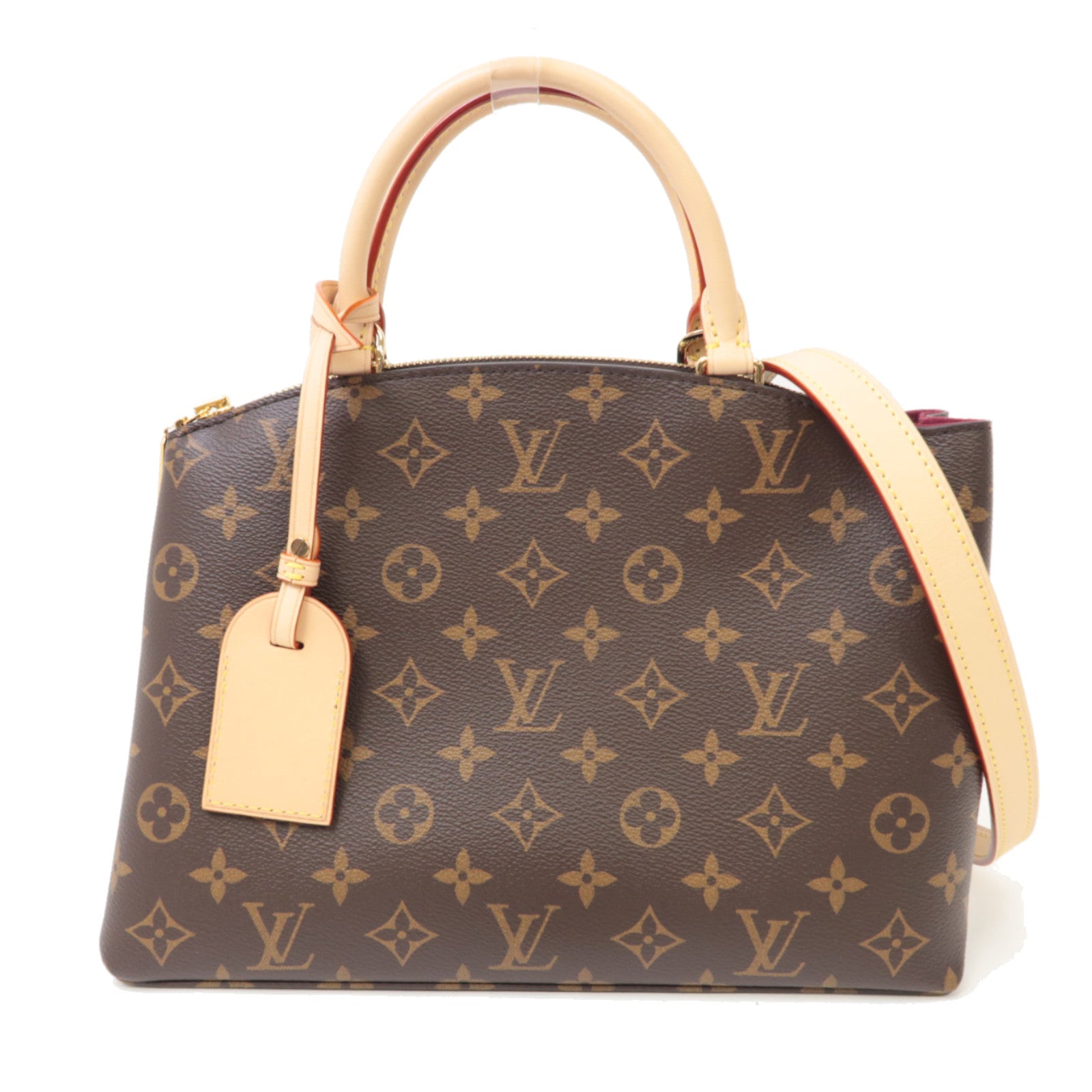 LOUIS VUITTON Monogram Petit Palais金扣手挽肩背兩用袋棕色