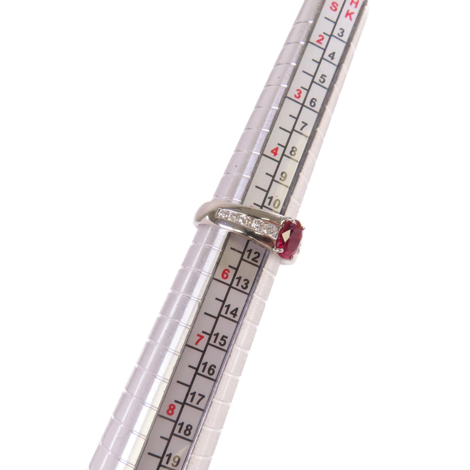 JEWELRY 【激減優惠】PT900鉑金/1.177ct紅寶石/0.35ct鑽石Ruby Diamond Ring戒指US#5.25