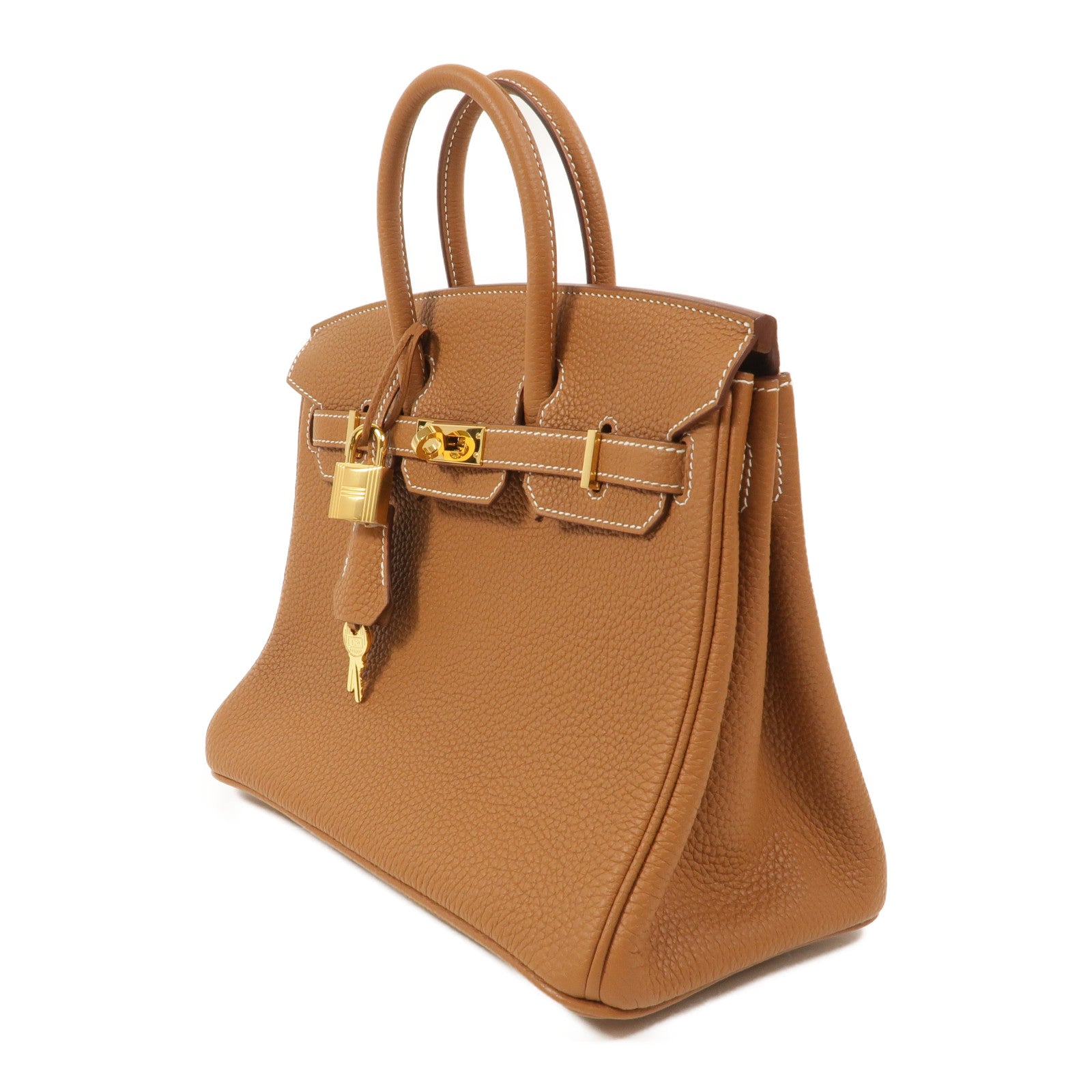 HERMES Togo皮革Birkin 25手挽袋Gold