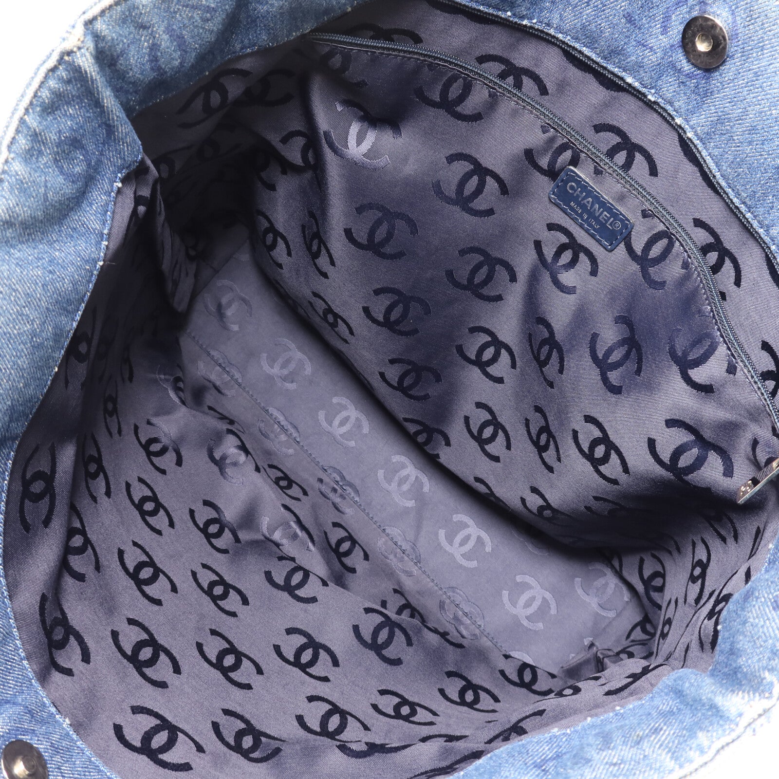 CHANEL 牛仔布Tote Bag手挽袋