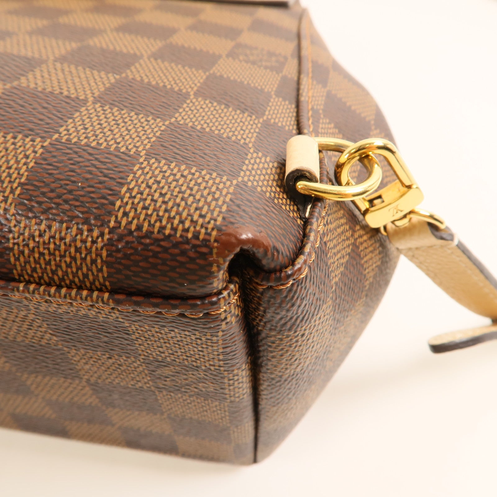 LOUIS VUITTON Damier Clapton金扣背包