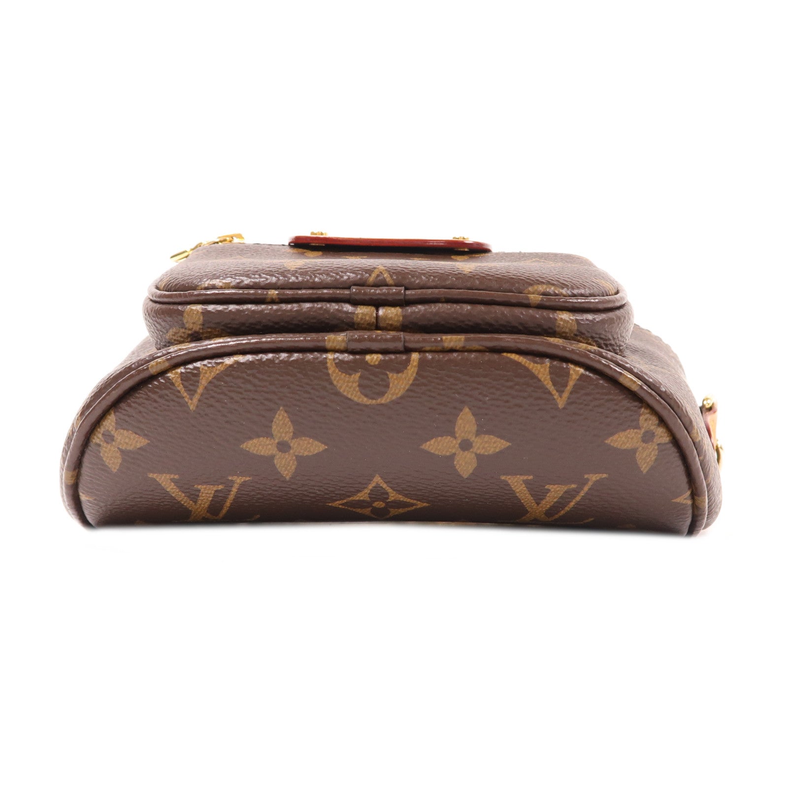 LOUIS VUITTON Monogram Mini Bumbag金扣手挽肩背兩用袋啡色