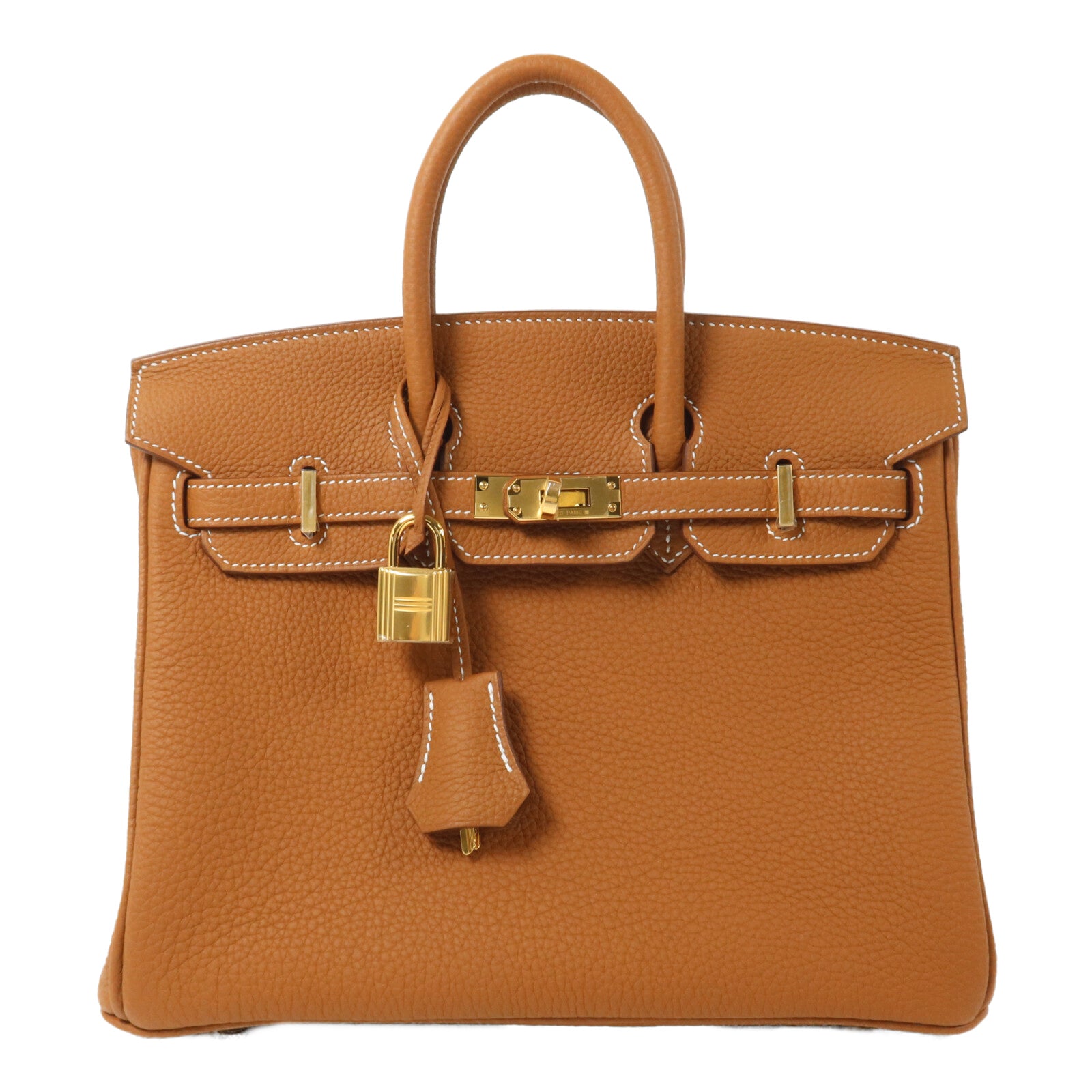 HERMES Togo皮革Birkin 25手挽袋Gold