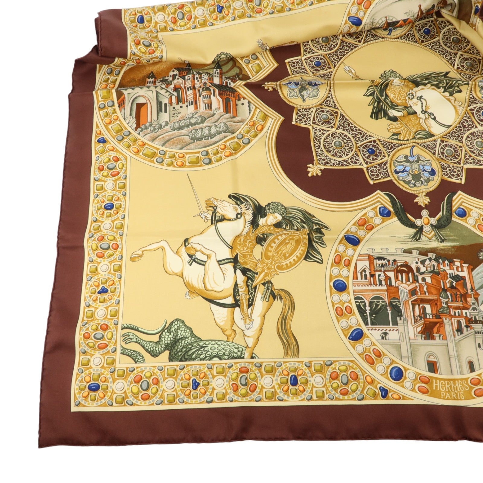 HERMES 絲質Scarf 90X90絲巾