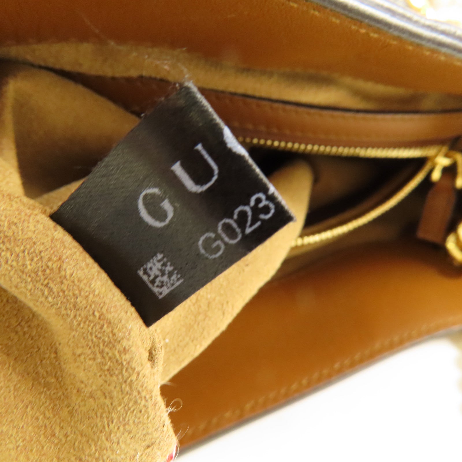 GUCCI 塗層帆布Padlock GG金扣鏈帶肩背袋