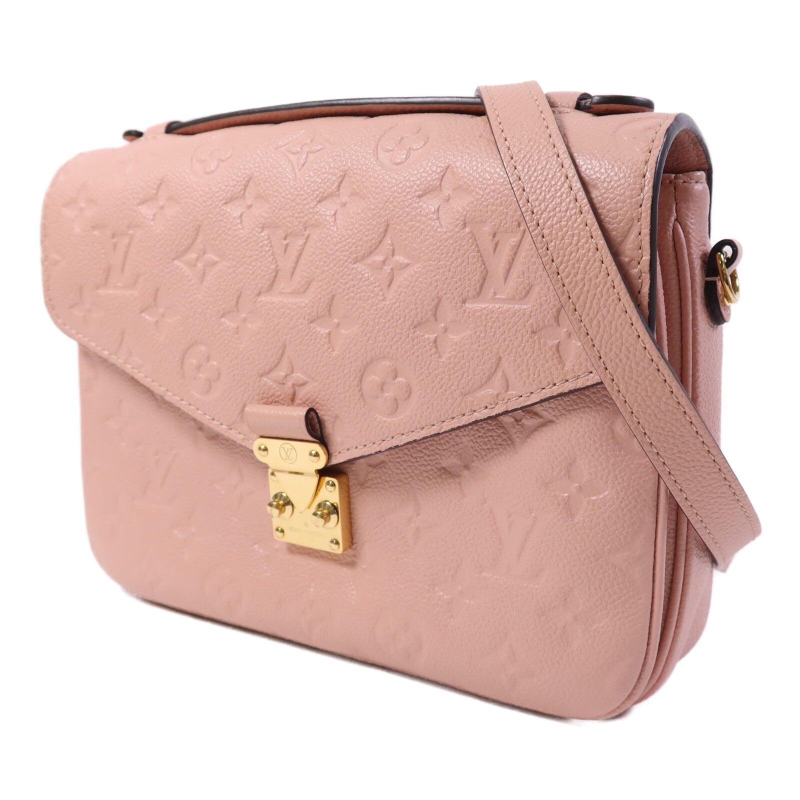 LOUIS VUITTON Monogram Empreinte Pochette Metis金扣手挽肩背兩用袋