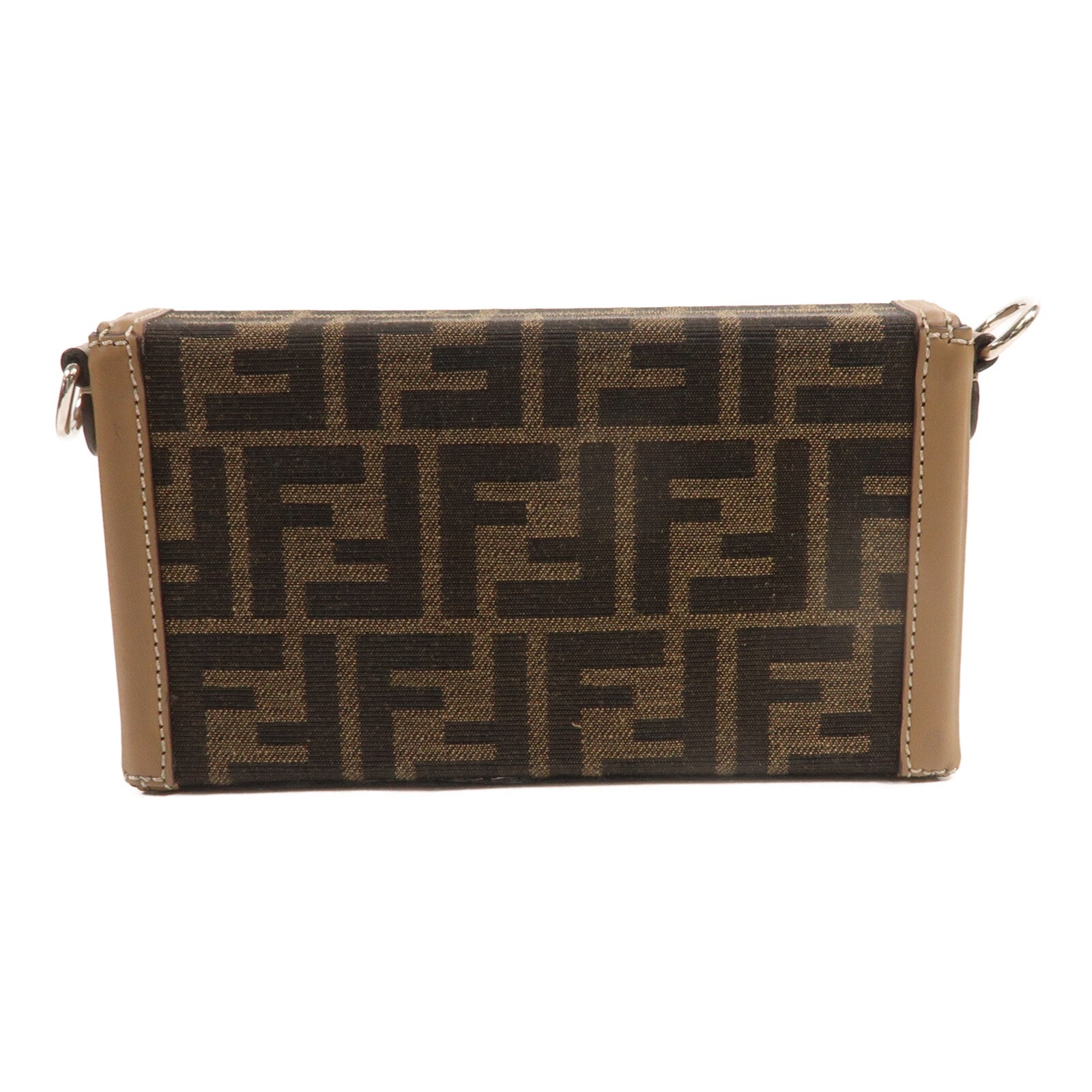FENDI 帆布/牛皮皮革Bagutte Soft Trunk Phone Case肩背袋