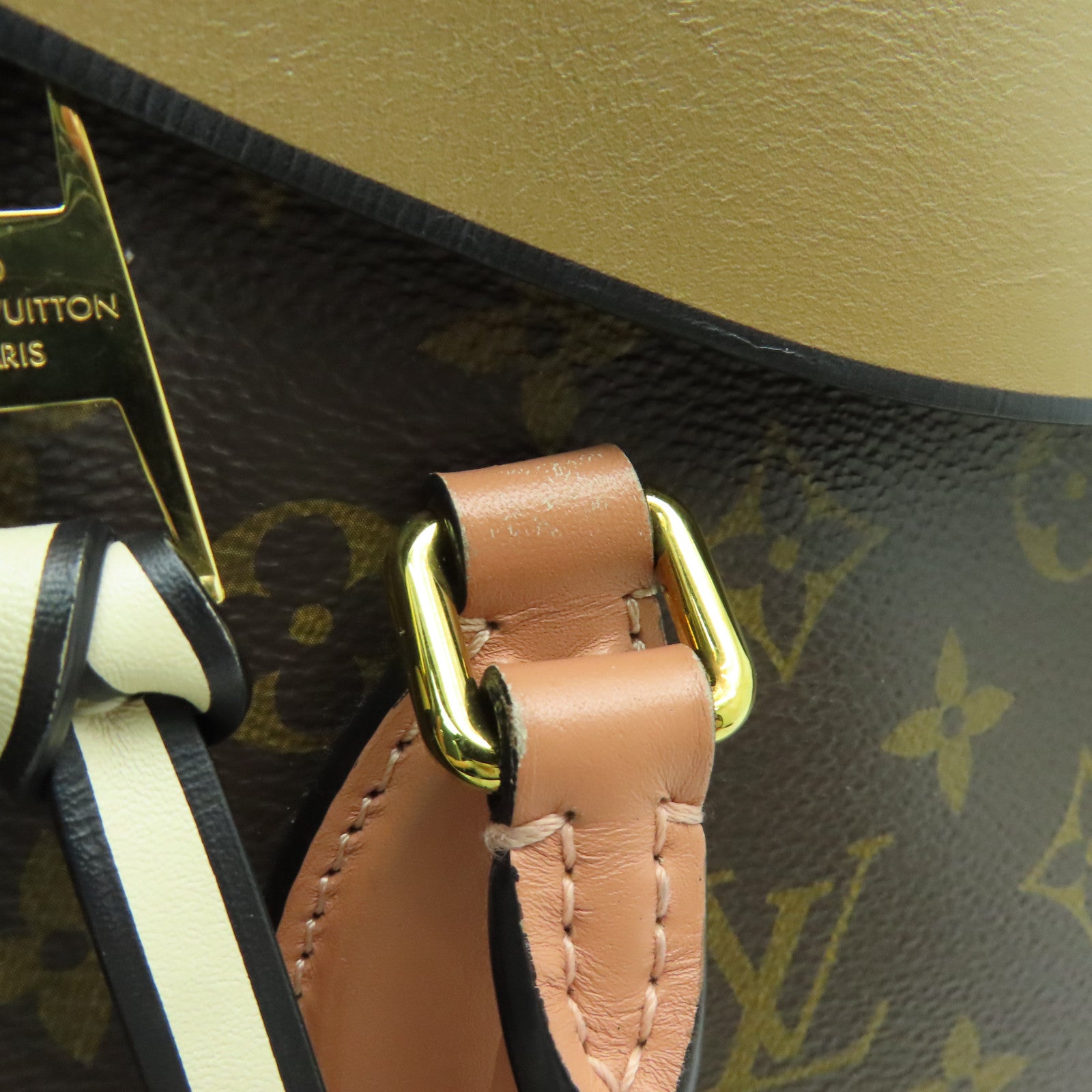 LOUIS VUITTON Monogram Tuileries金扣手挽肩背兩用袋啡色