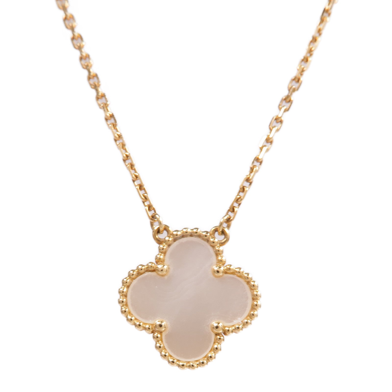 Van Cleef & Arpels 18K黃金Vintage Alhambra Necklace項鍊