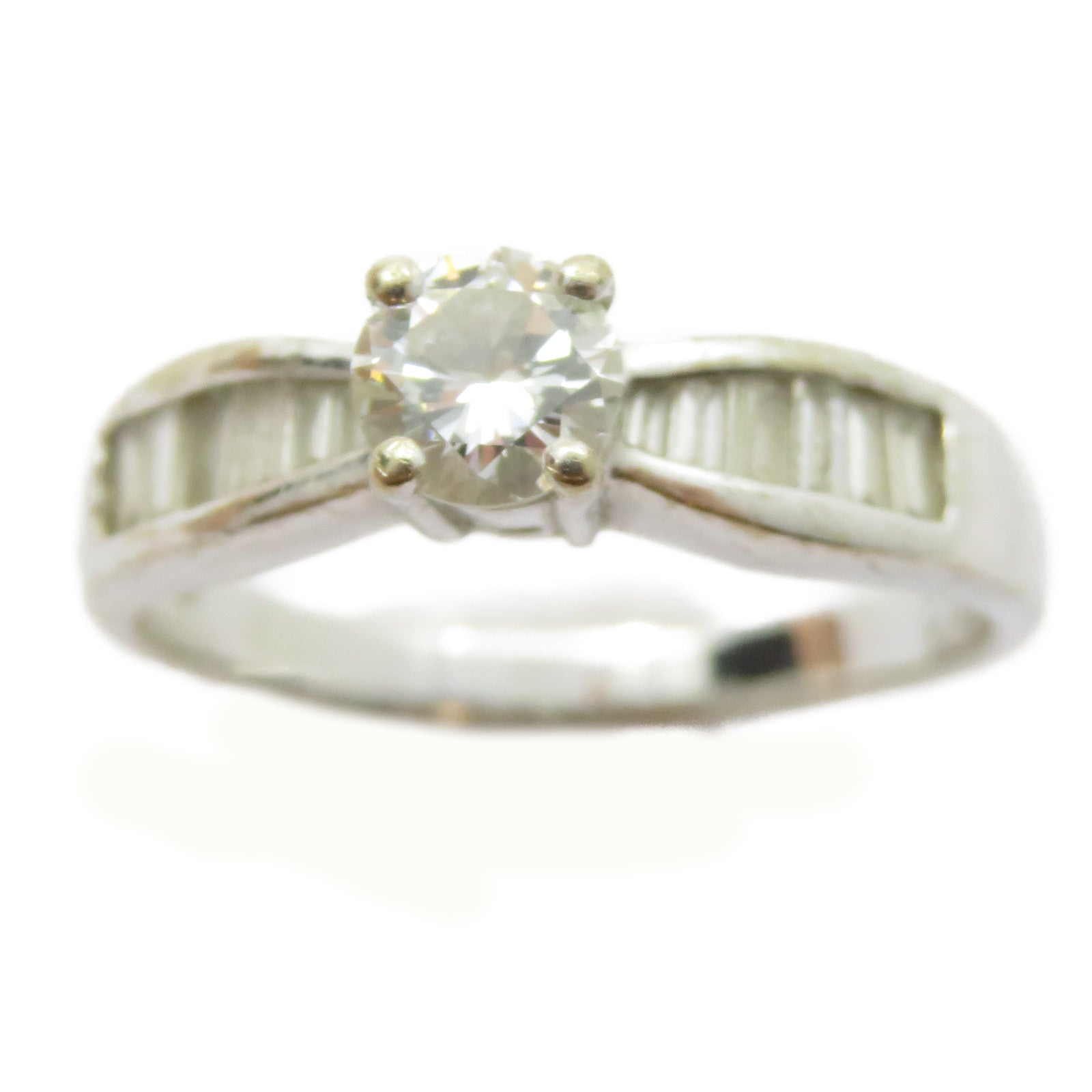 JEWELRY 【激減優惠】18K白金Diamond Ring 0.32ct鑽石戒指US#5.25