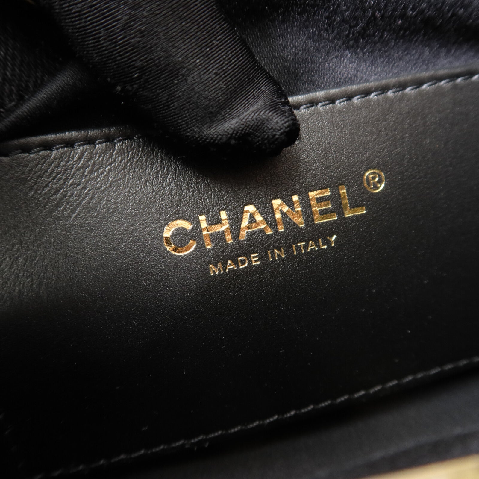 CHANEL 牛仔布Chanel 25 Mini鏈帶肩背袋