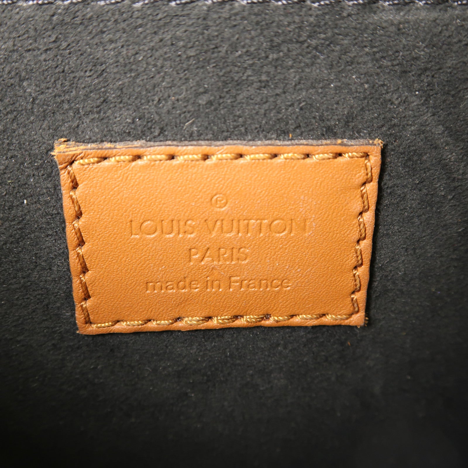 LOUIS VUITTON Monogram/Monogram Reverse Dauphine MM金扣手挽肩背兩用袋棕色