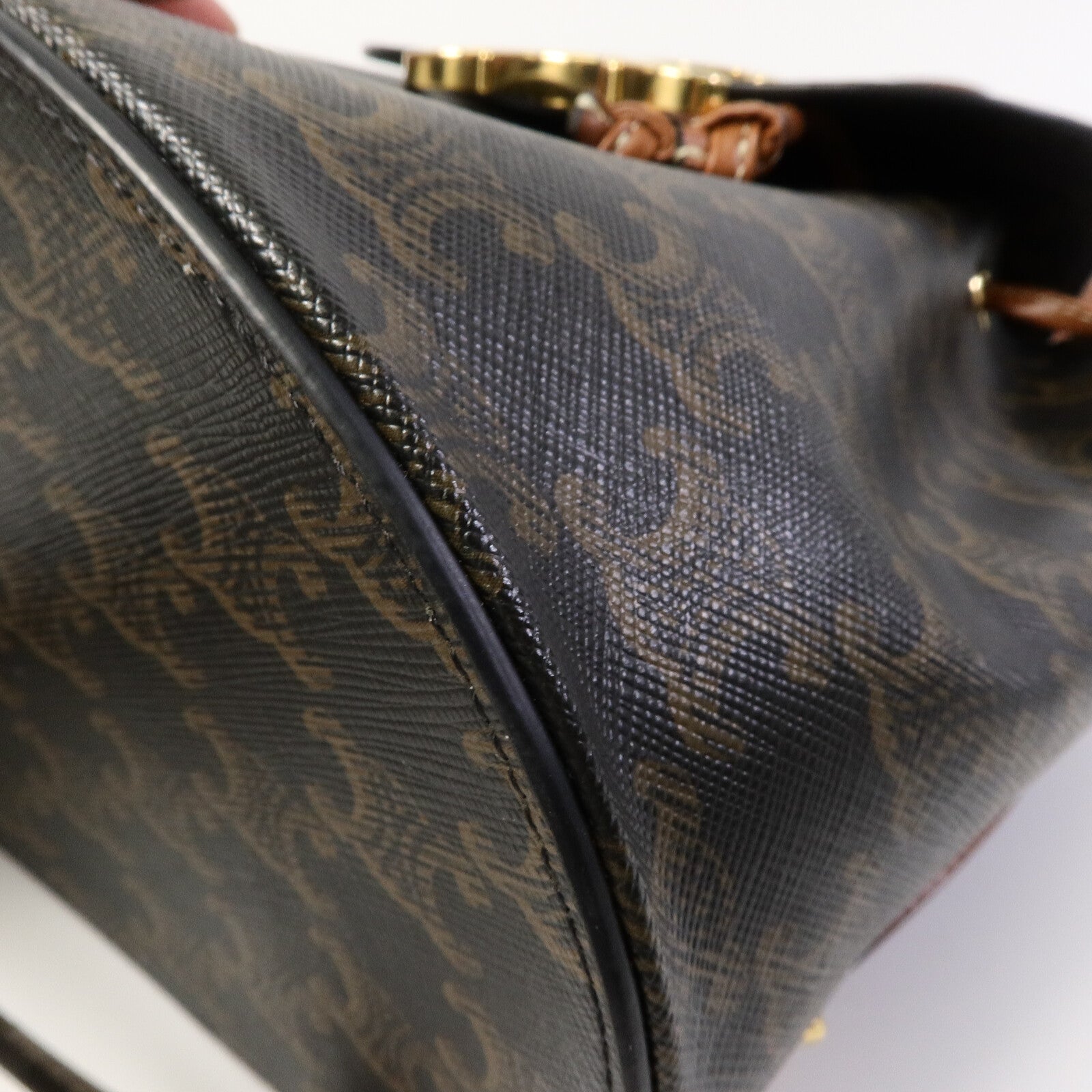 CELINE 塗層帆布Bonnie Triomphe Backpack背包