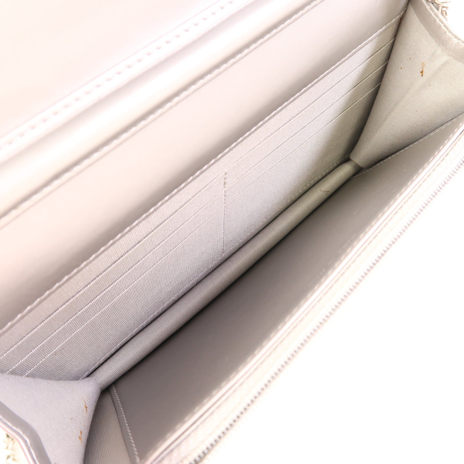 CHANEL 漆皮皮革Wallet On Chain銀扣鏈帶肩背袋