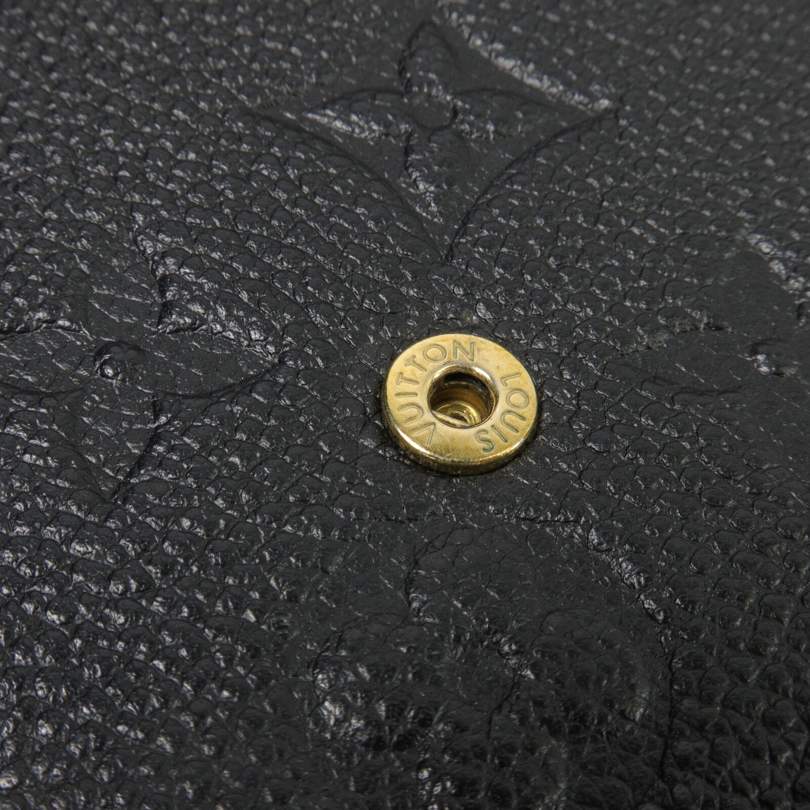 LOUIS VUITTON Monogram Empreinte Felicie Pochette 金扣鏈帶肩背袋