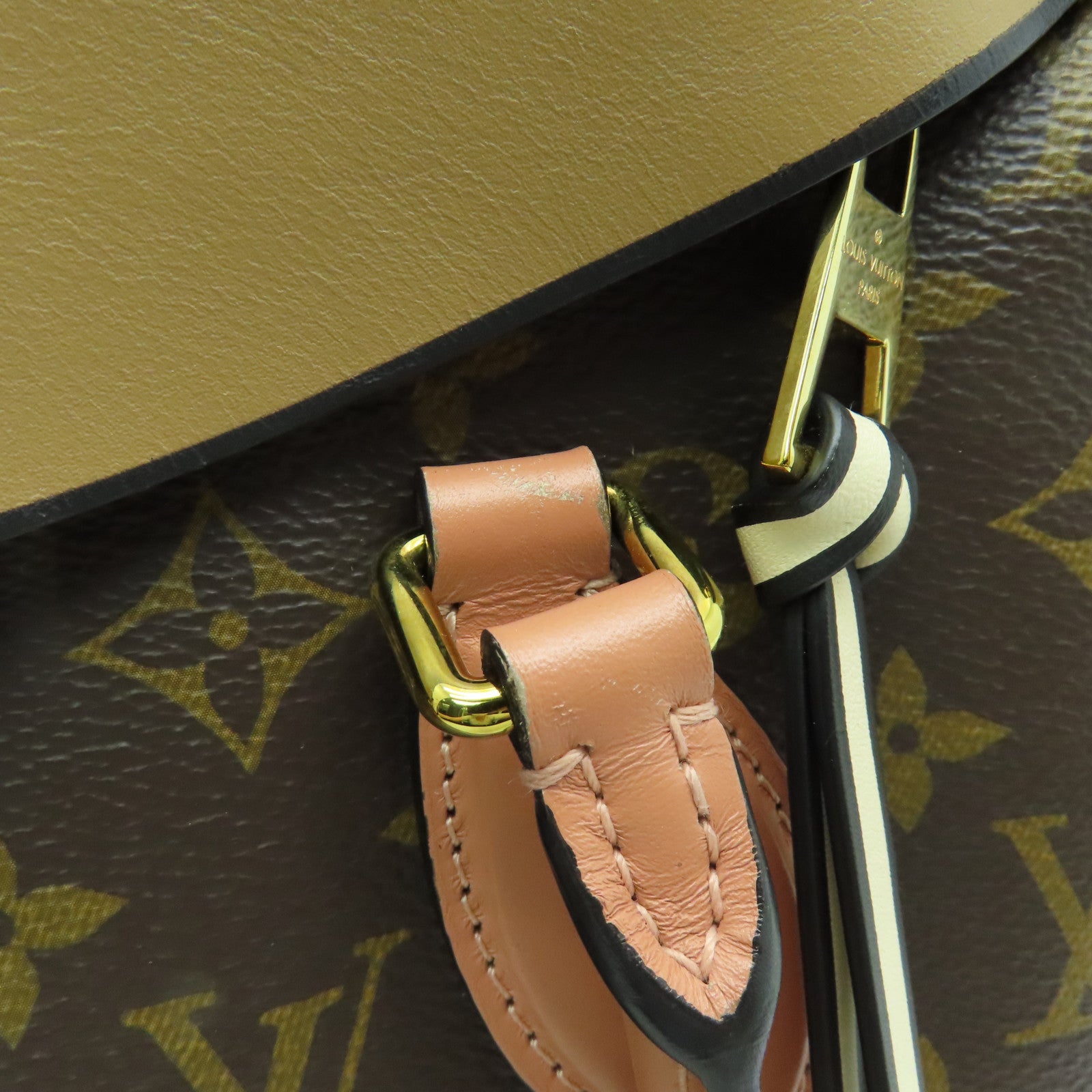 LOUIS VUITTON Monogram Tuileries金扣手挽肩背兩用袋啡色