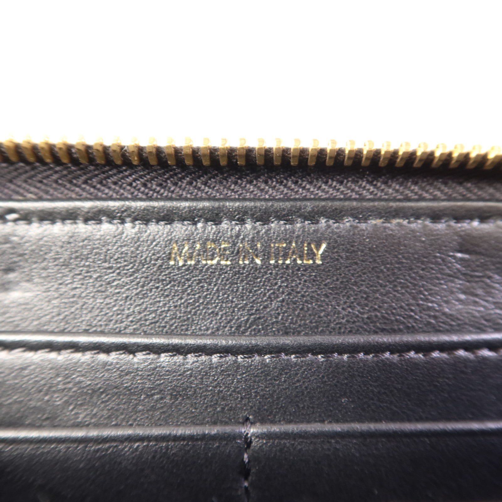 MOSCHINO 【激減優惠】牛皮皮革Zip Long Wallet金扣長錢包