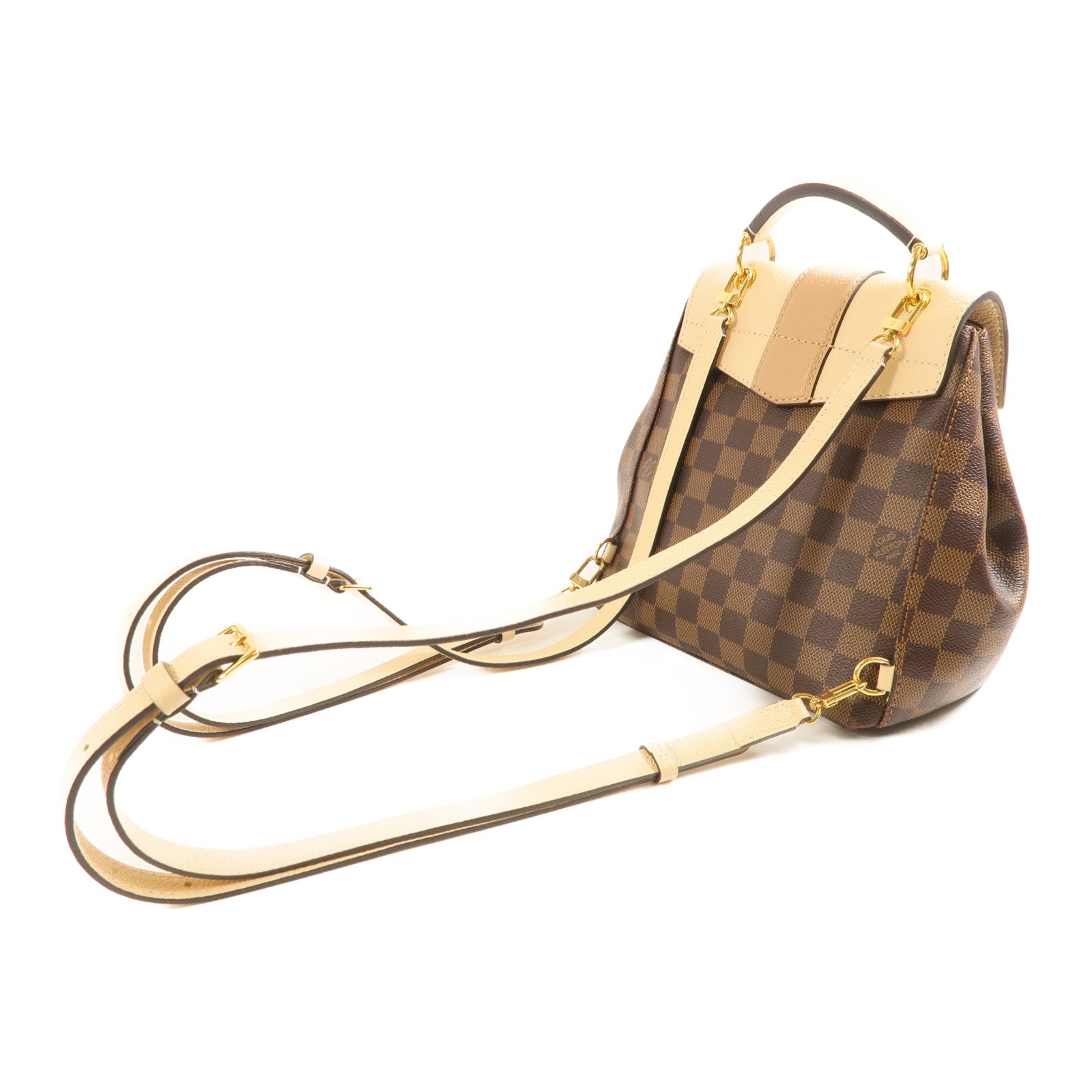 LOUIS VUITTON Damier Clapton金扣背包
