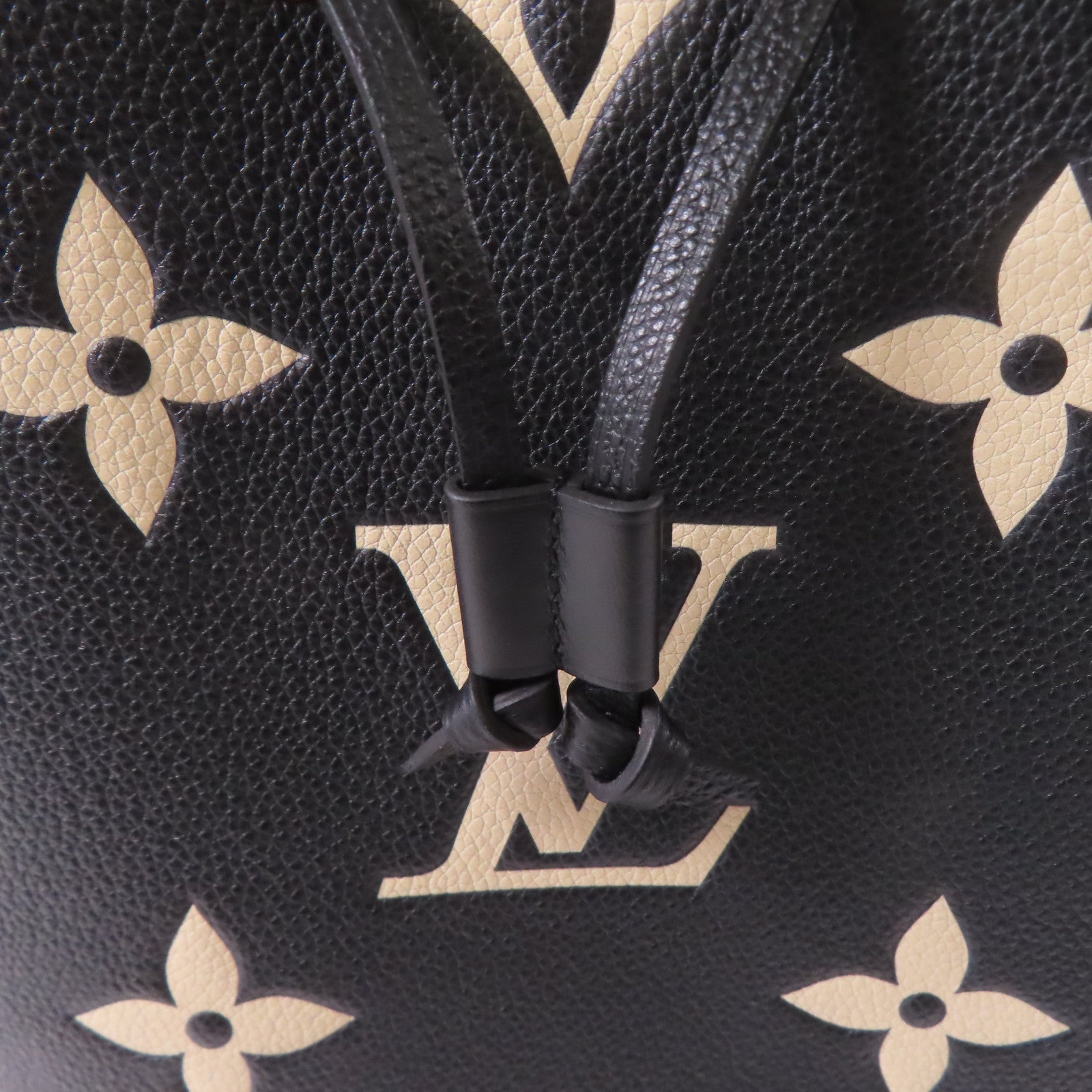 LOUIS VUITTON Monogram Empreinte Neo Noe金扣手挽肩背兩用袋黑色