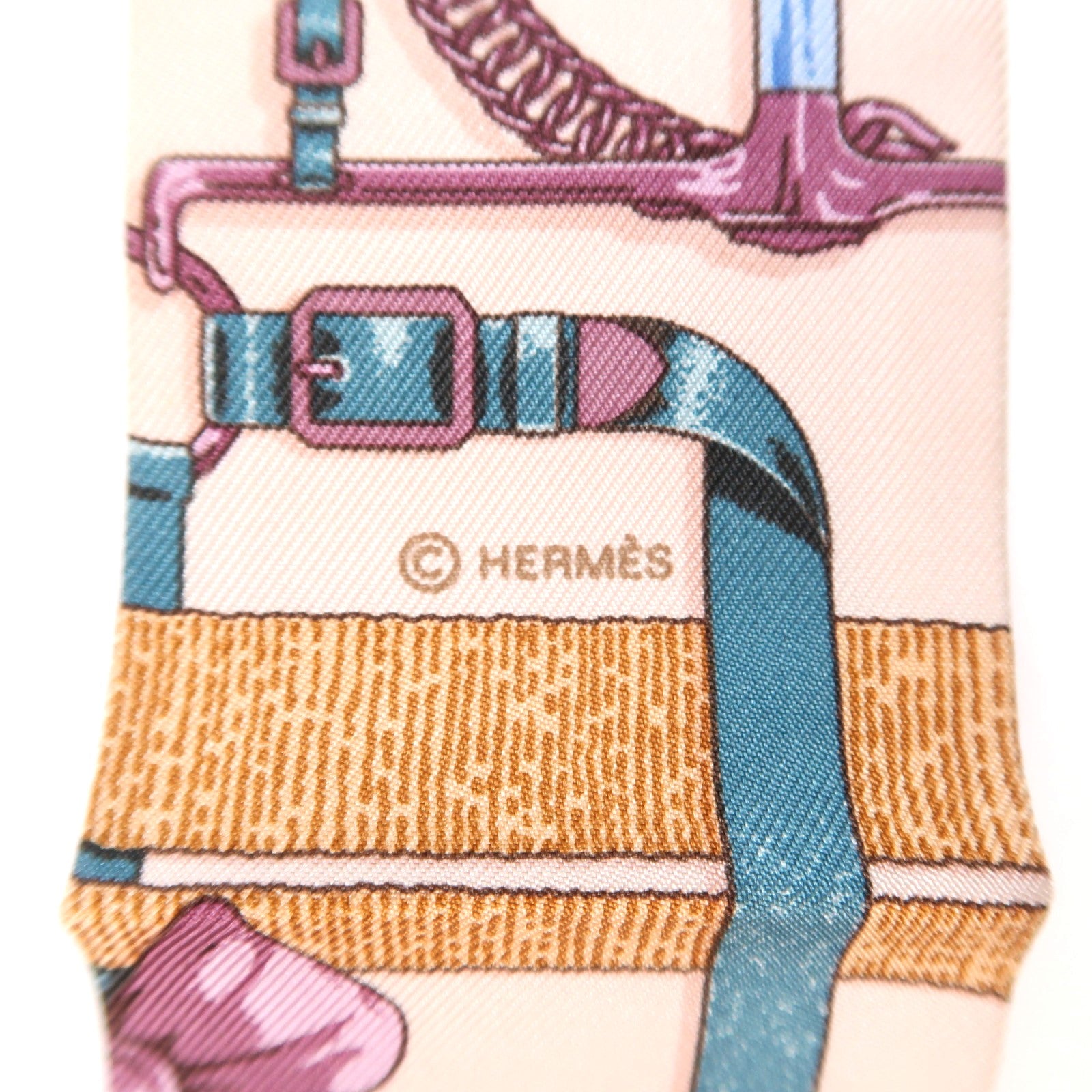 HERMES 絲質Twilly絲巾