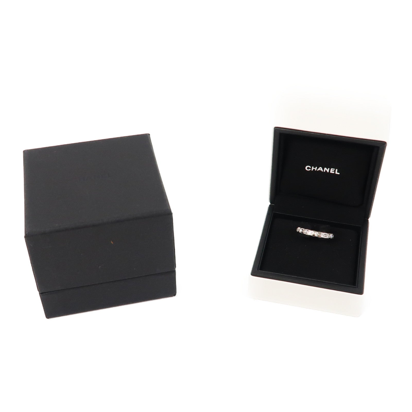 CHANEL 18K白金CoCo Crush Ring鑽石戒指#57/US#6