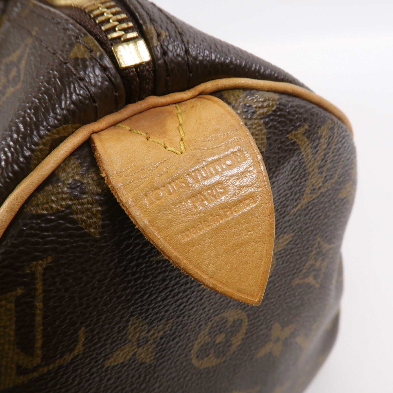 LOUIS VUITTON Monogram Speedy 30金扣手挽袋