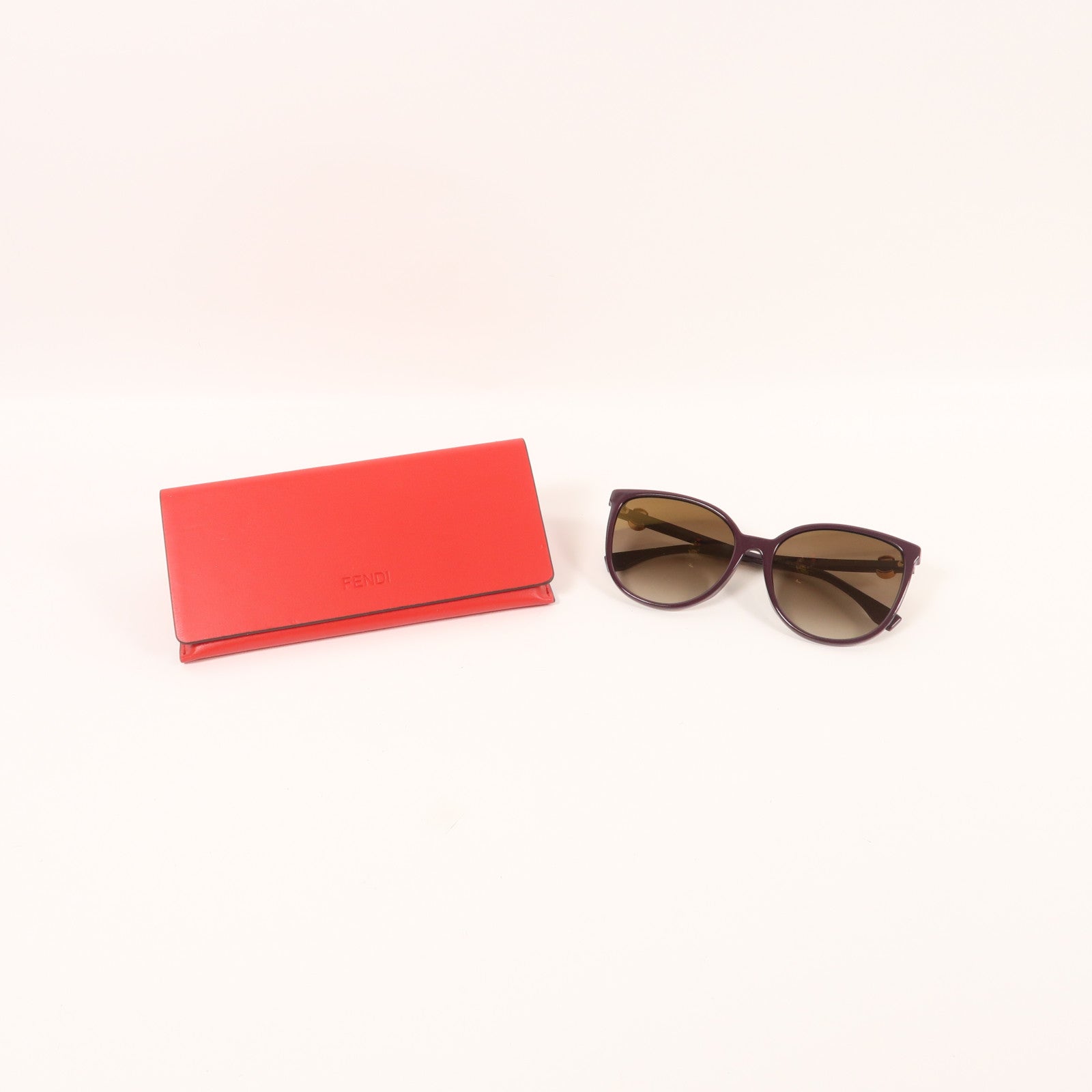 FENDI Sunglasses PVC Brown/Purple