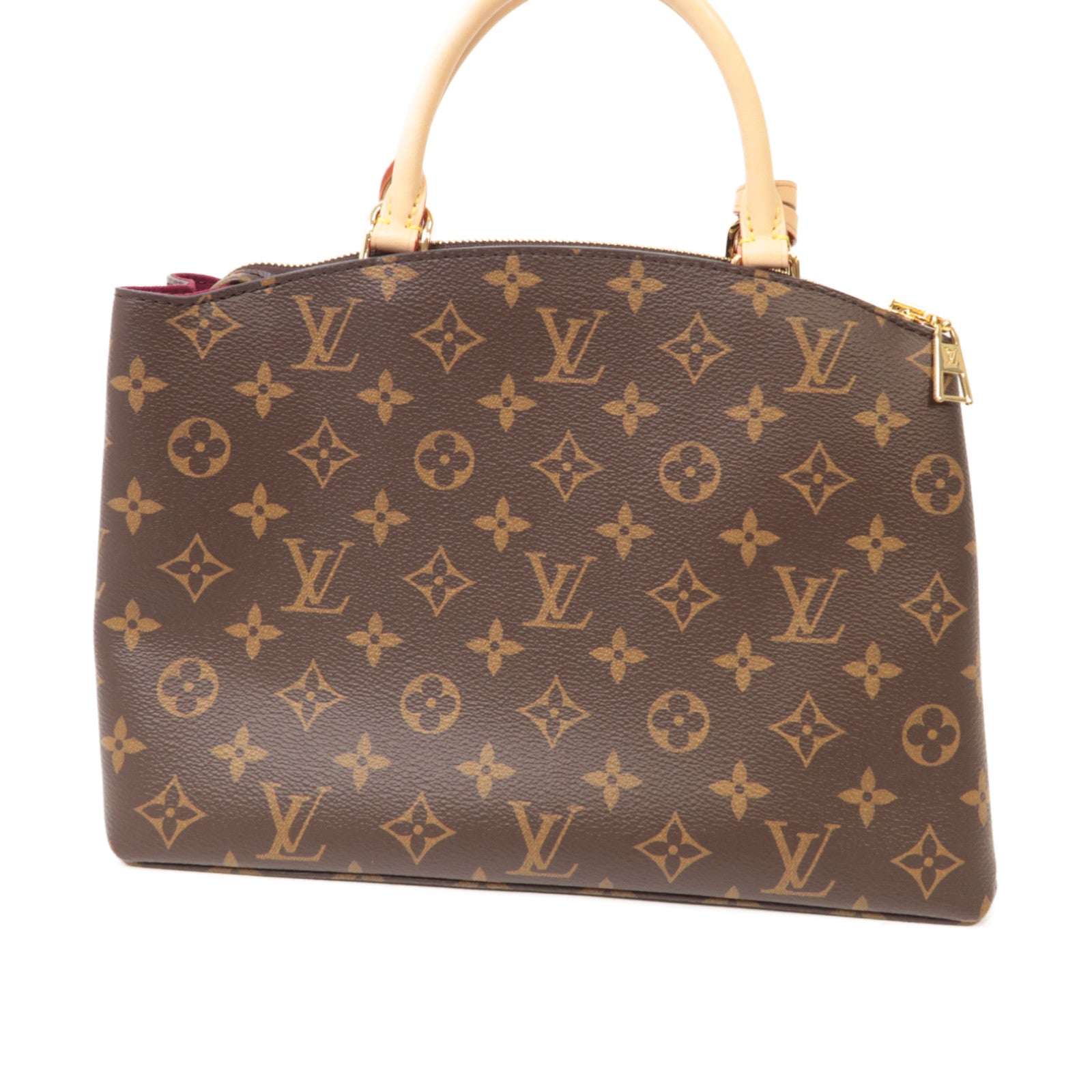 LOUIS VUITTON Monogram Petit Palais金扣手挽肩背兩用袋棕色