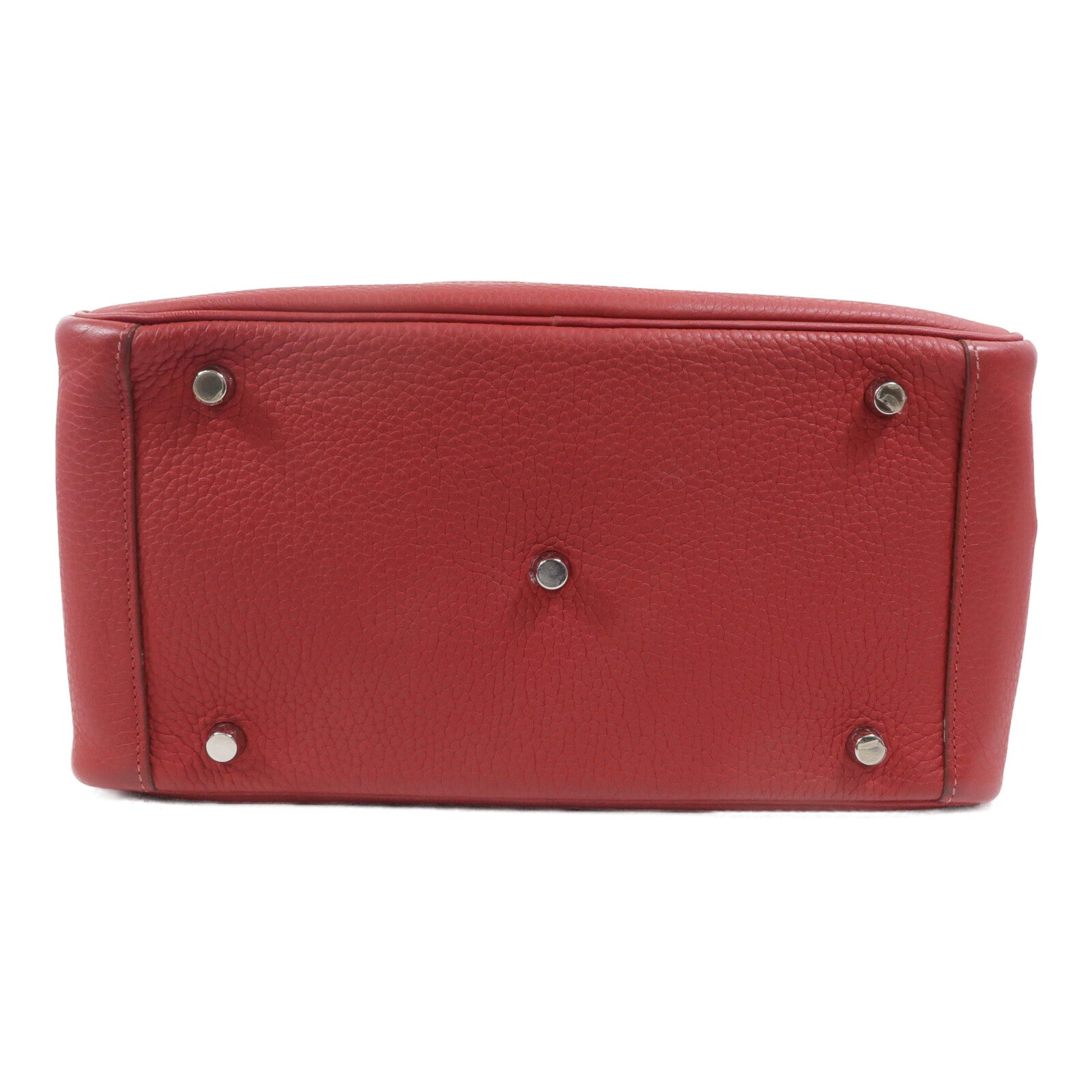 HERMES Togo皮革Lindy 30手挽肩背兩用袋Rouge Garance