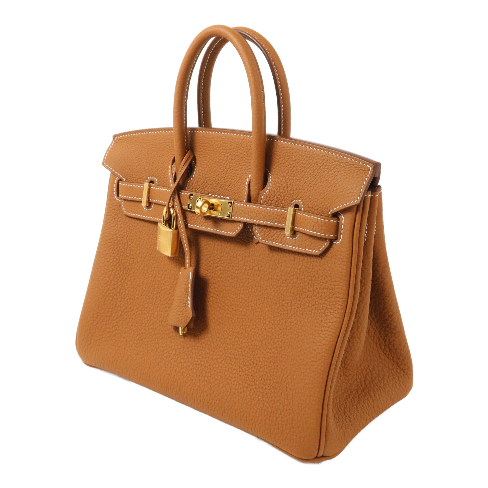 HERMES Togo皮革Birkin 25手挽袋Gold