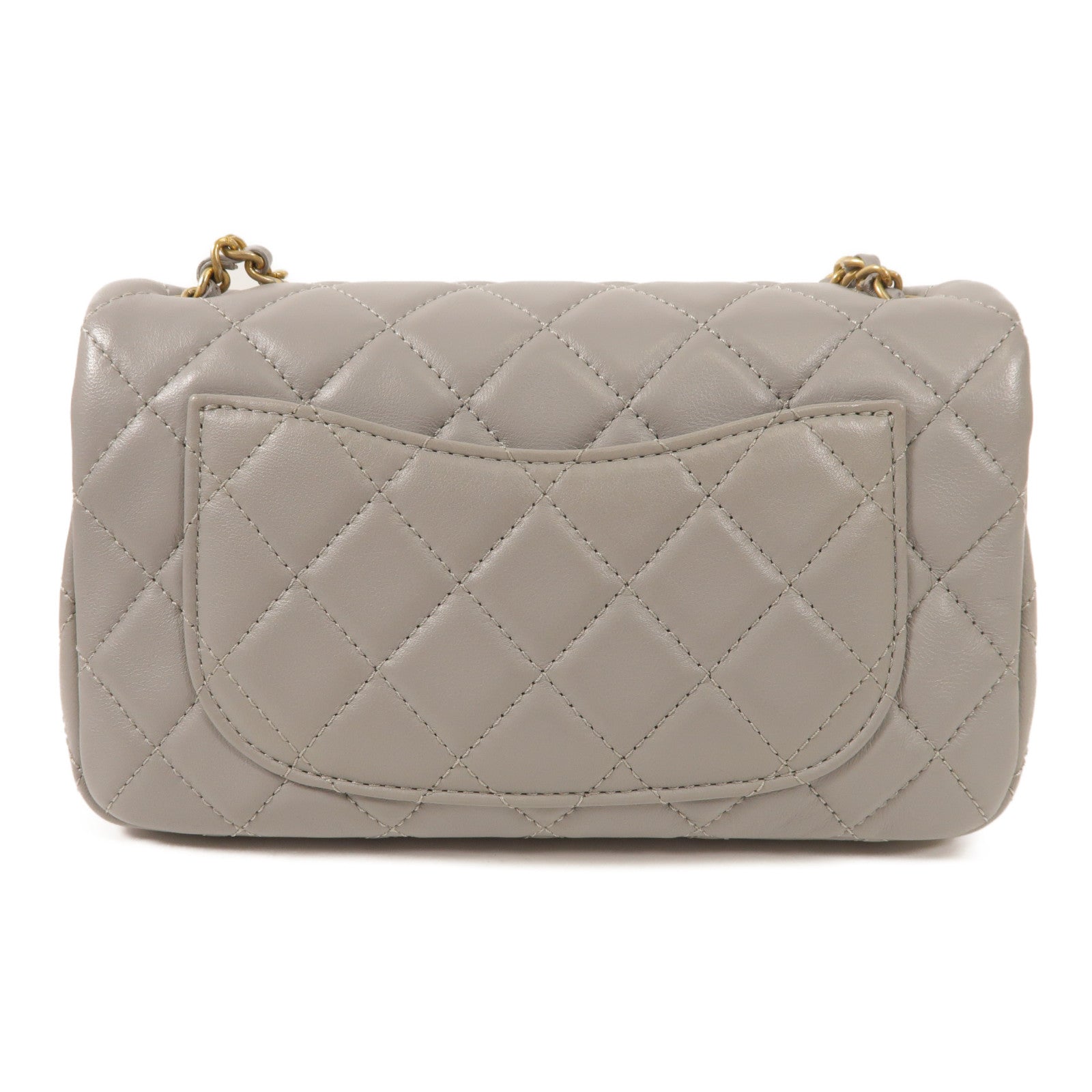 CHANEL 羊皮皮革Classic 20金扣鏈帶肩背袋