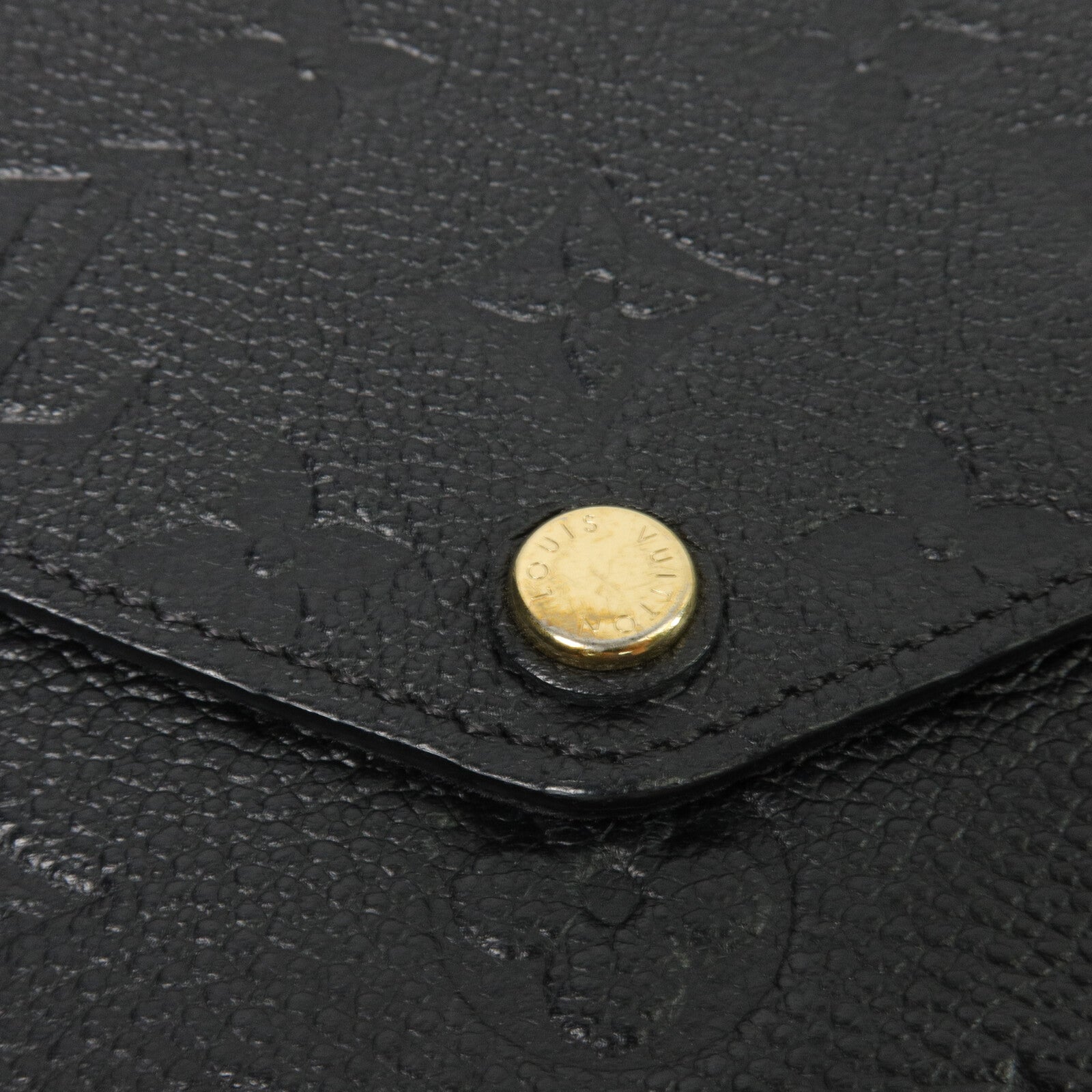 LOUIS VUITTON Monogram Empreinte Felicie Pochette 金扣鏈帶肩背袋