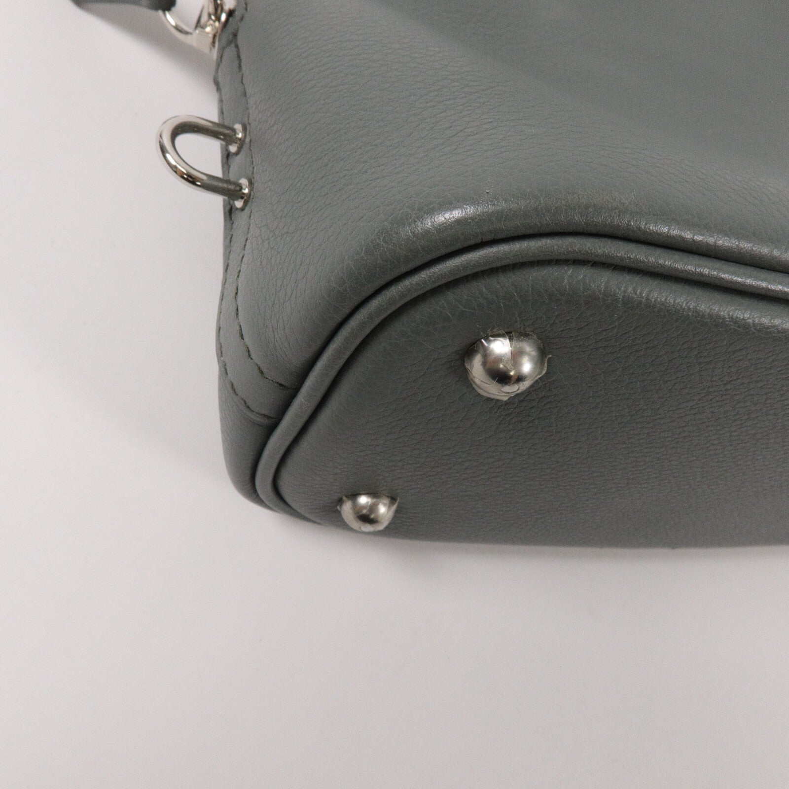 HERMES Evercolor皮革Bolide 27手挽肩背兩用袋Vert Amande