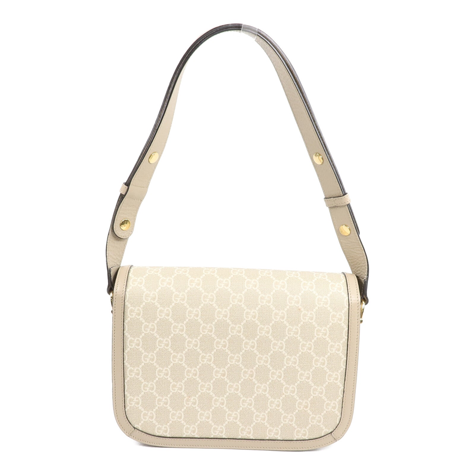 GUCCI 塗層帆布Horsebit 1955 Medium肩背袋