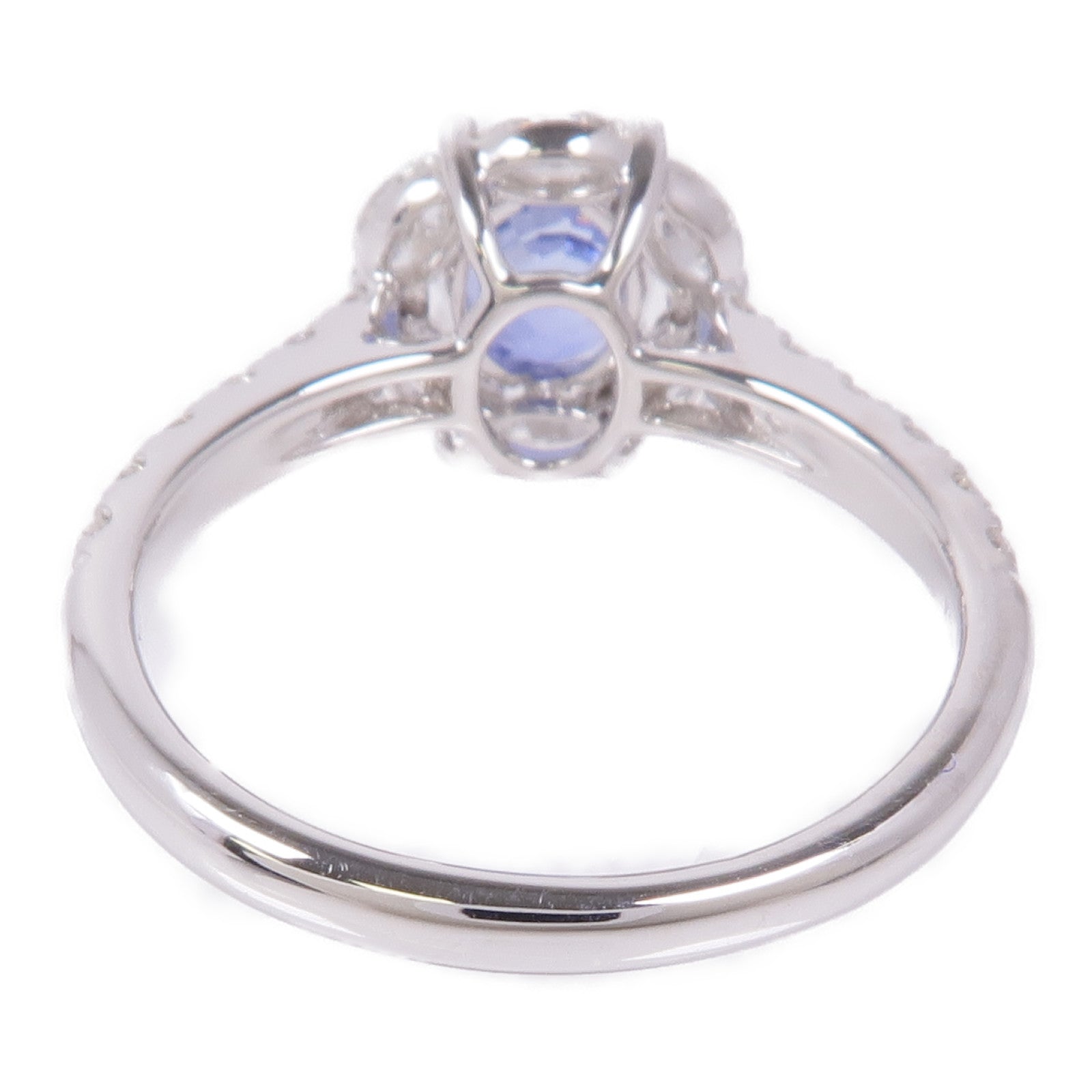 JEWELRY 18K白金Sapphire/Diamond Ring藍寶石/鑽石戒指US#6