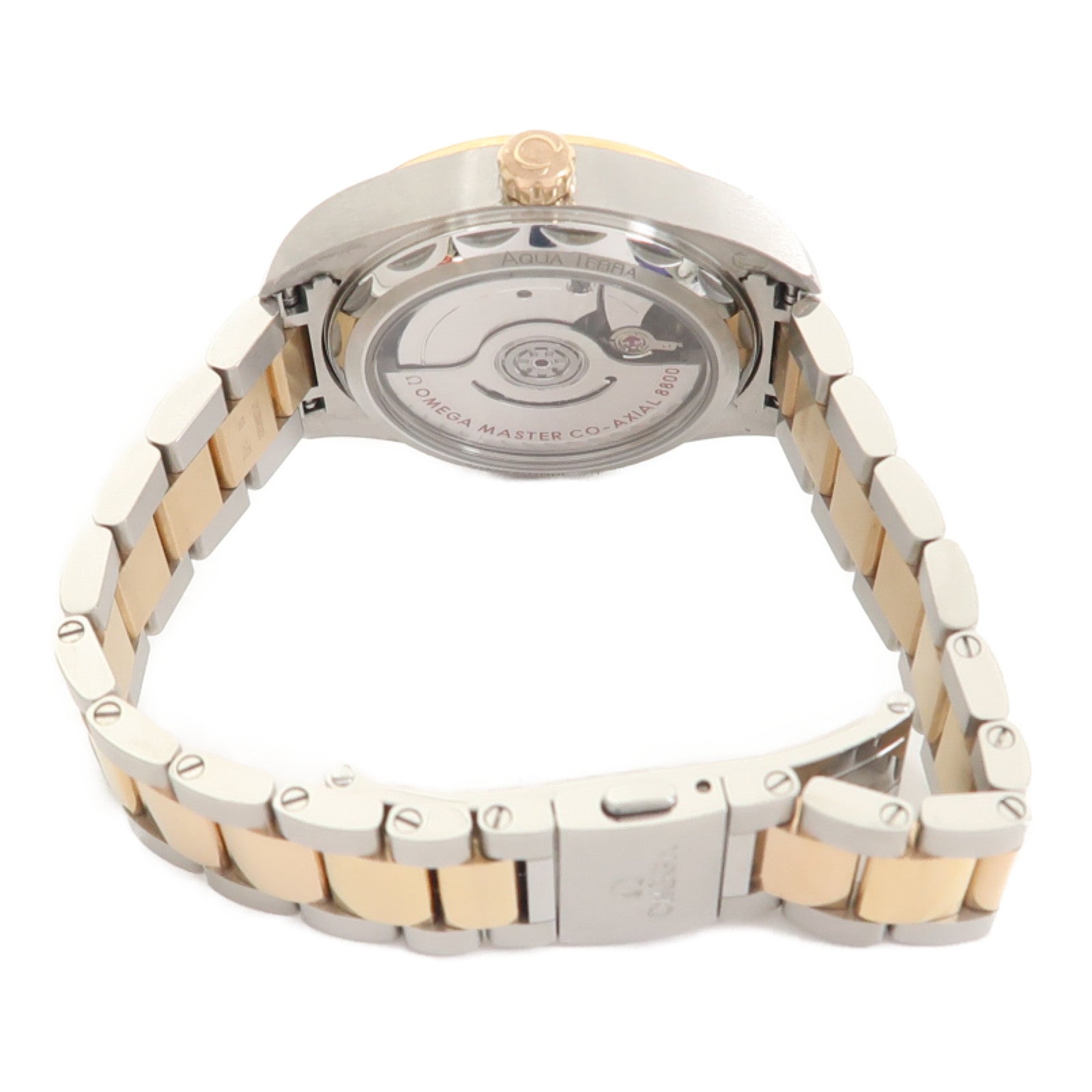 OMEGA Seamaster Aqua Terra18K金/不鏽鋼手錶自動機芯珠光色