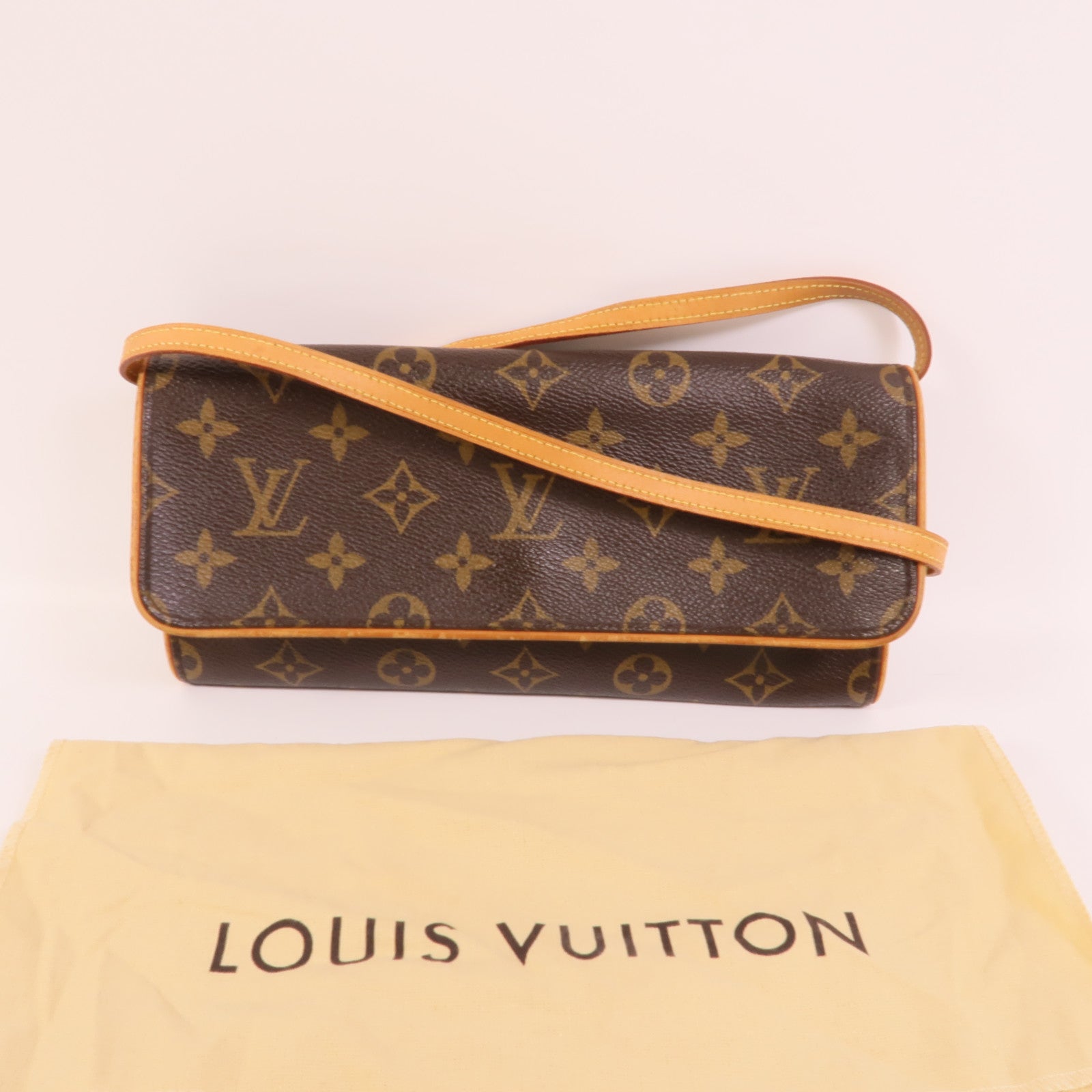 LOUIS VUITTON Monogram Pochette Twin GM肩背袋