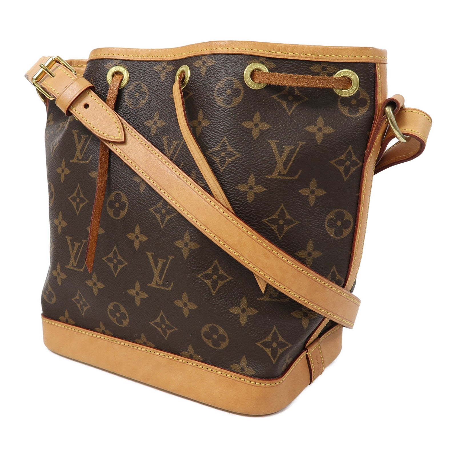 LOUIS VUITTON Monogram Noe BB金扣肩背袋啡色