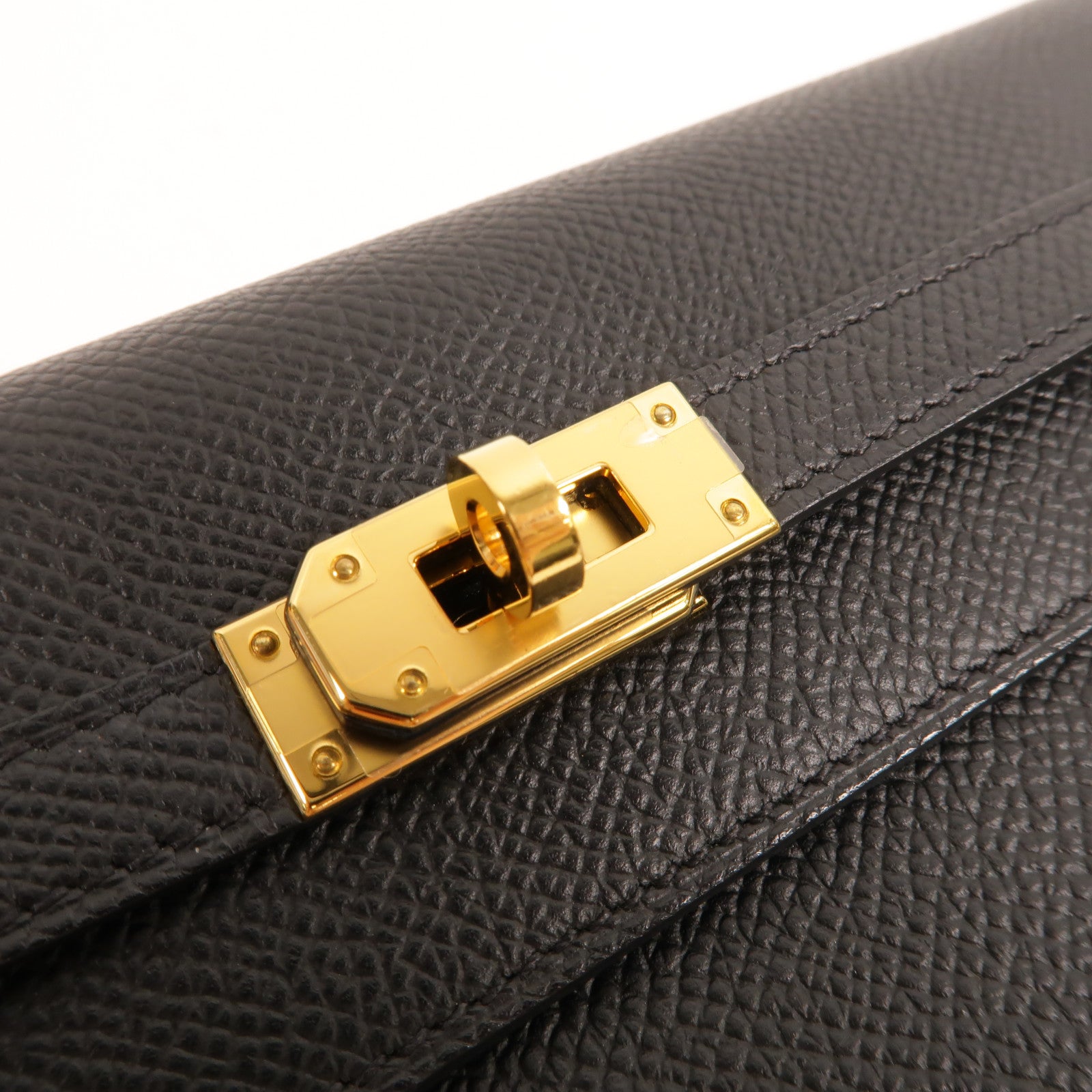 HERMES Epsom皮革Kelly To Go肩背袋Noir