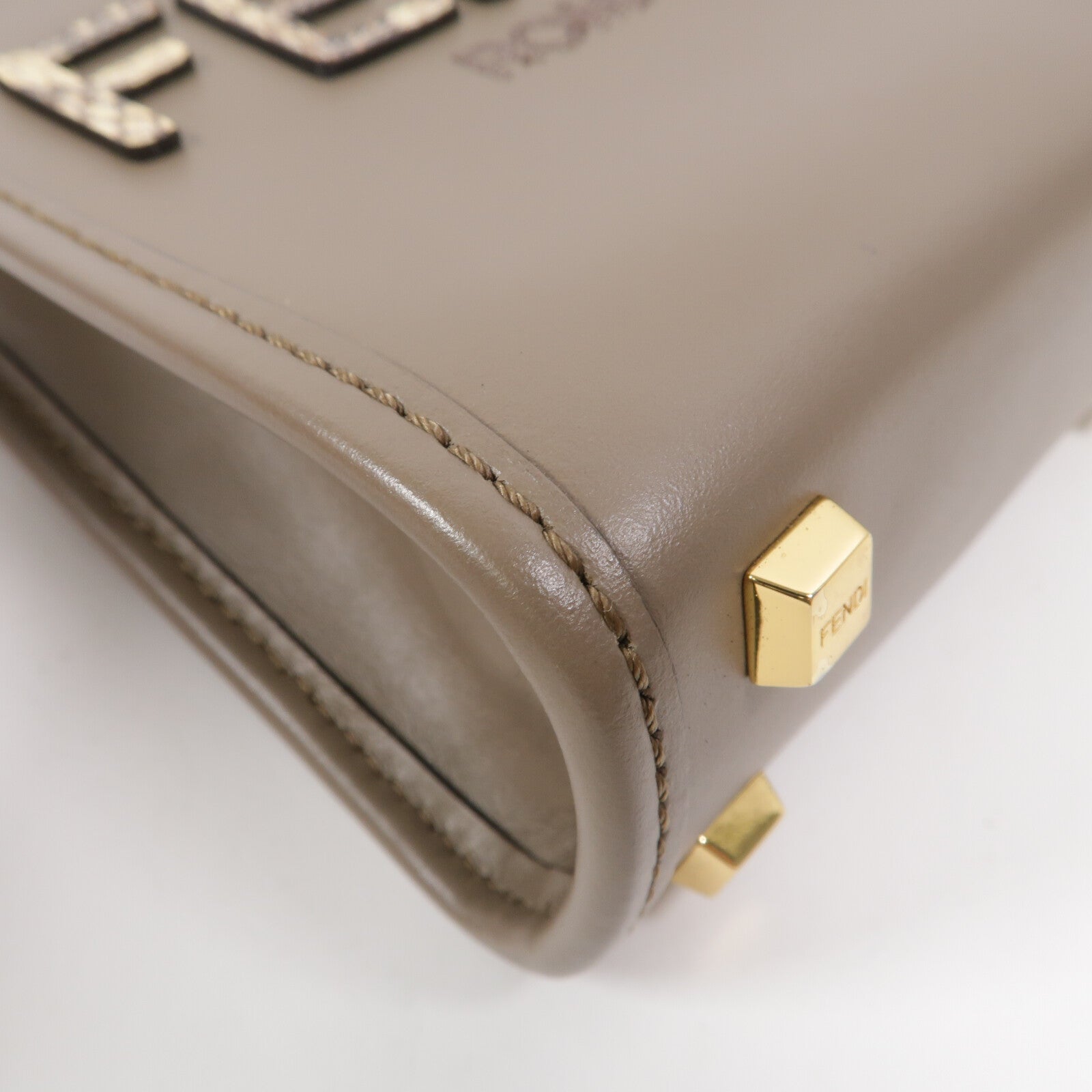 FENDI 牛皮皮革Mini Sunshine Shopper手挽肩背兩用袋