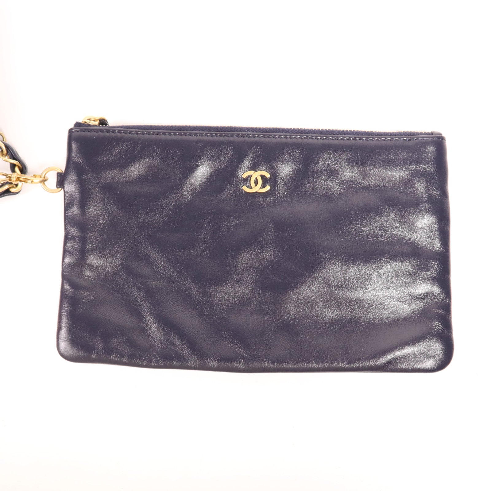 CHANEL 牛皮皮革Chanel 22 Medium金扣鏈帶肩背袋