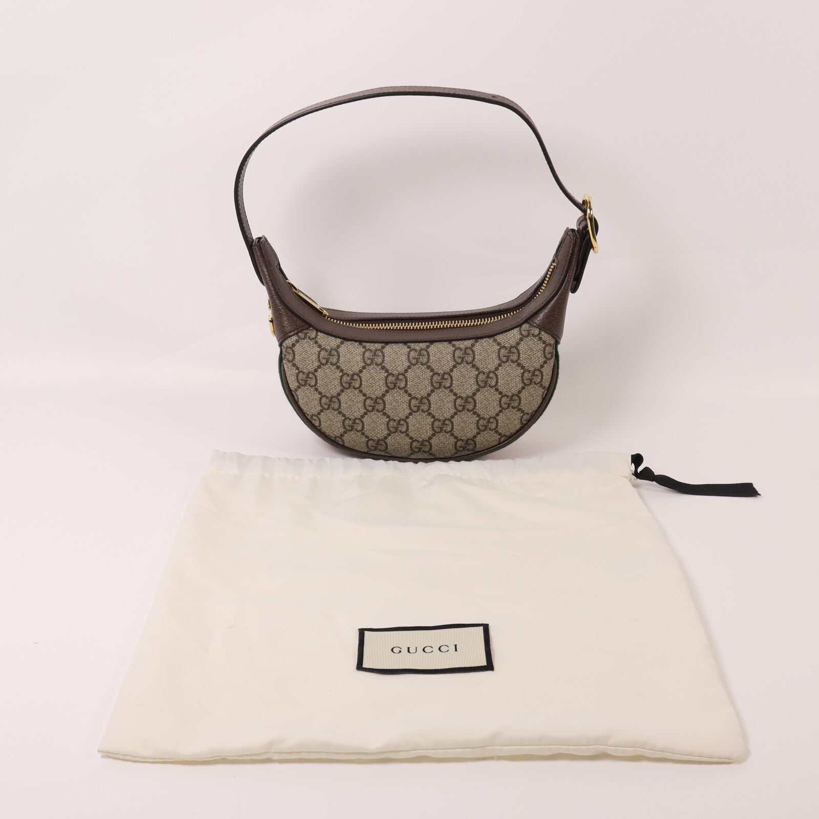 GUCCI 塗層帆布Ophidia Mini Bag金扣肩背袋