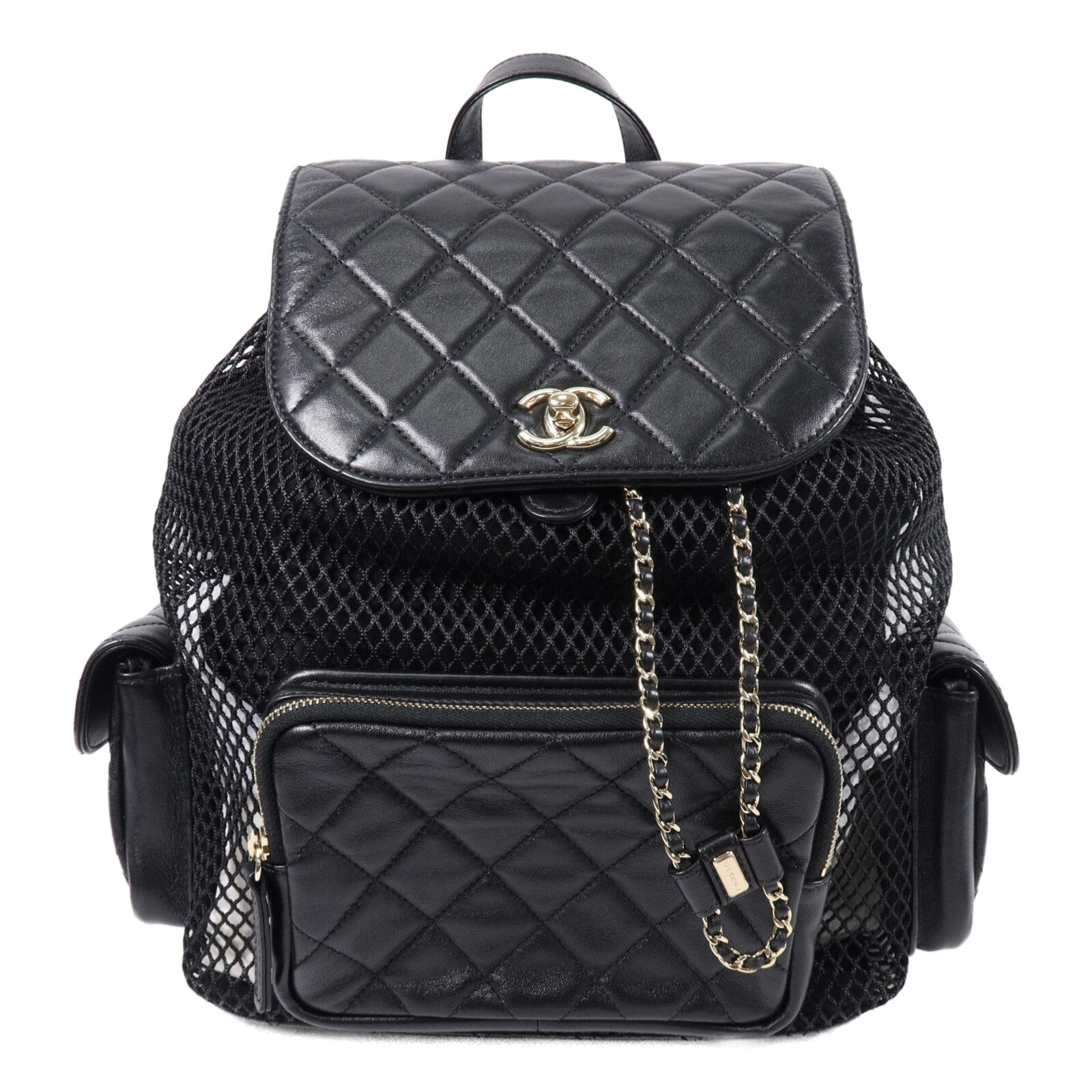 CHANEL 羊皮皮革Backpack背包